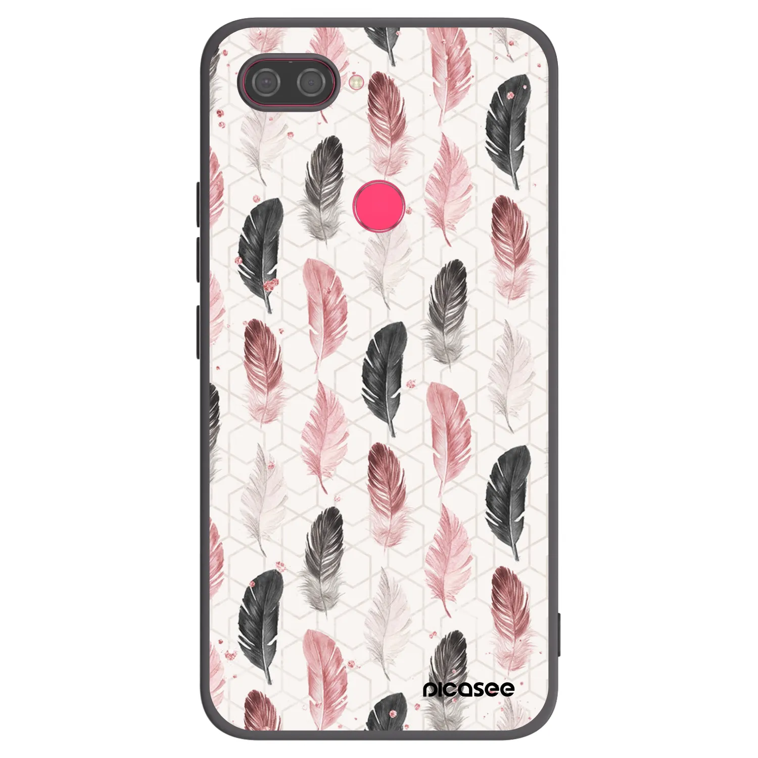 Picasee silikonski črni ovitek za Xiaomi Mi 8 Lite - Feather 2