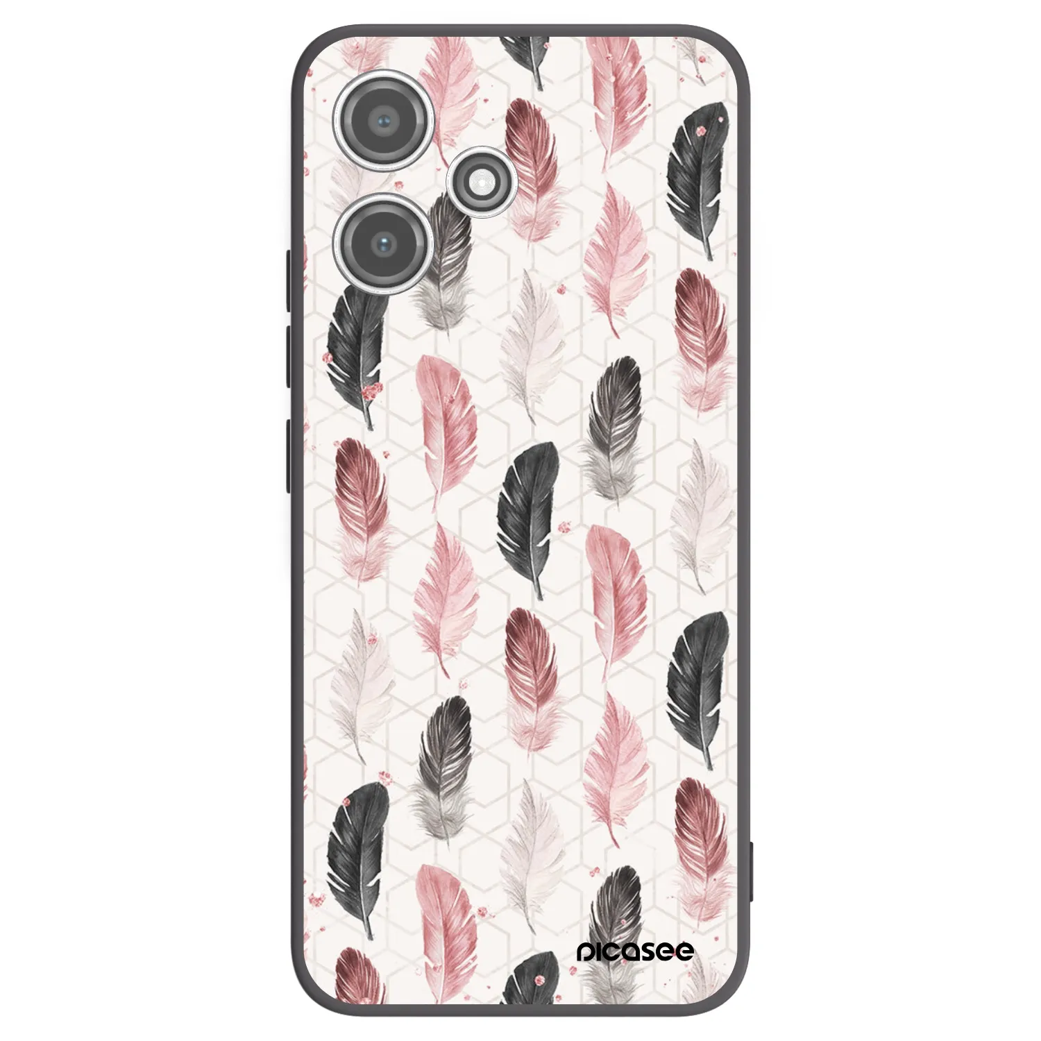 Picasee silikonski črni ovitek za Xiaomi Redmi 12 5G - Feather 2