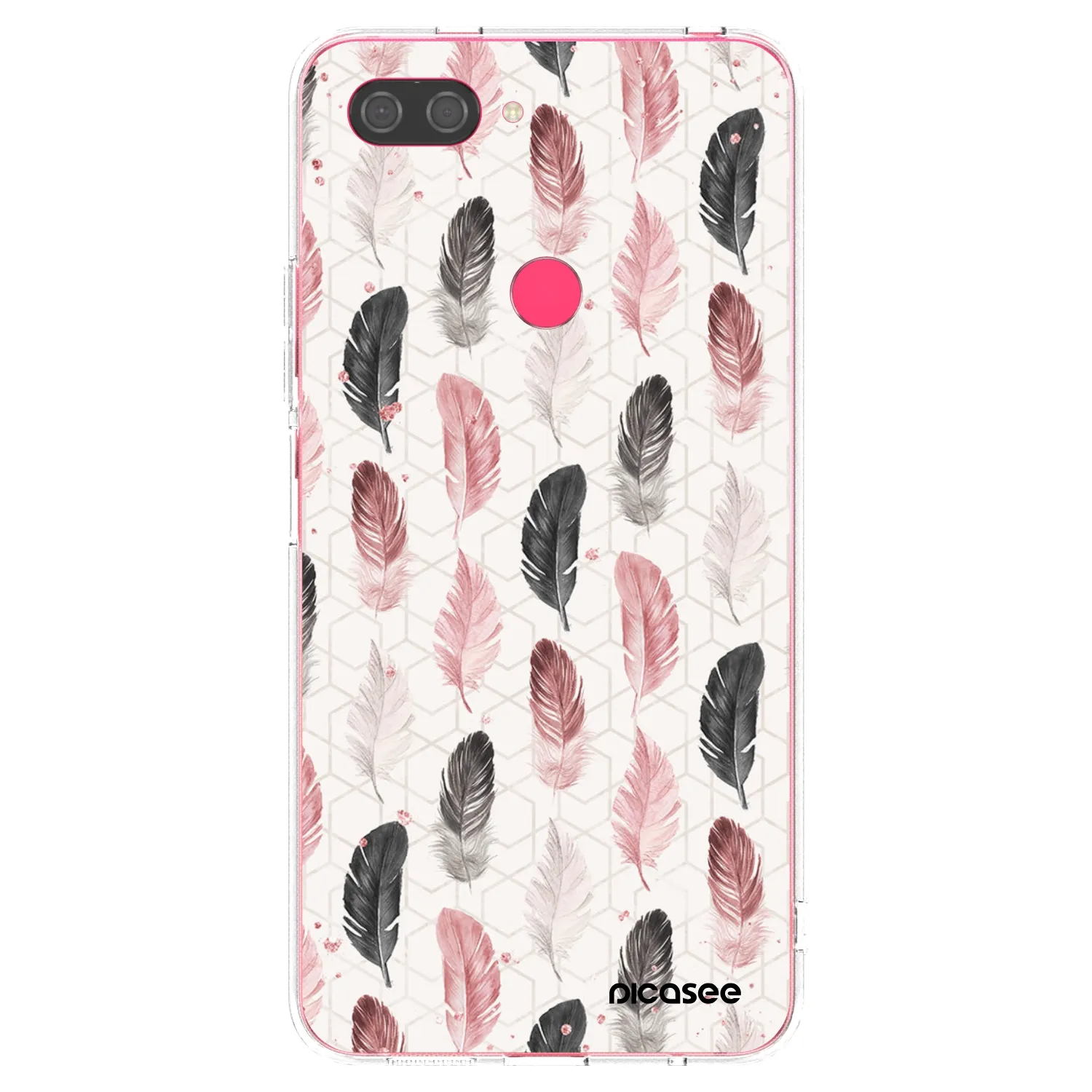 Picasee silikonski prozorni ovitek za Xiaomi Mi 8 Lite - Feather 2
