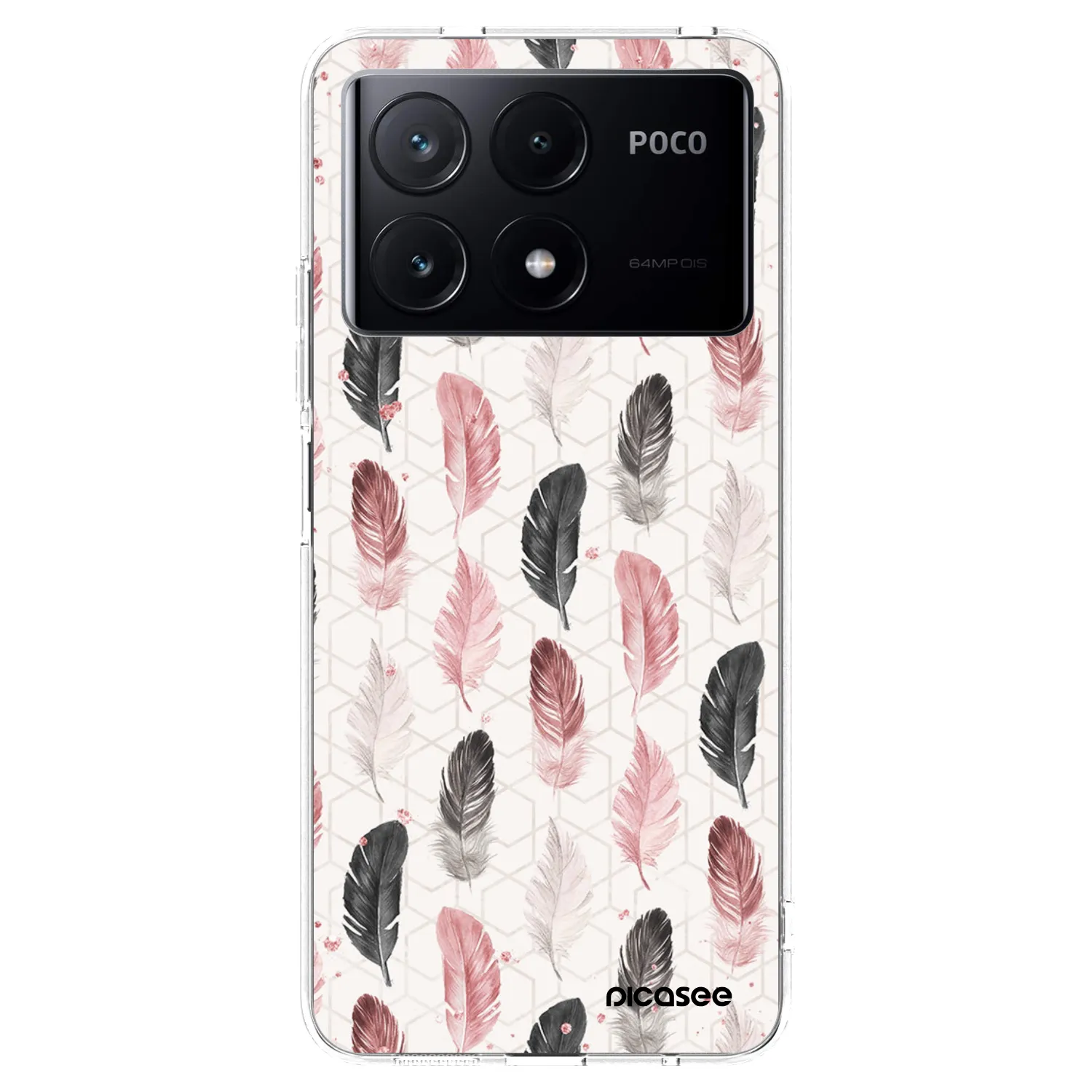 Picasee silikonski prozorni ovitek za Xiaomi Poco X6 Pro - Feather 2