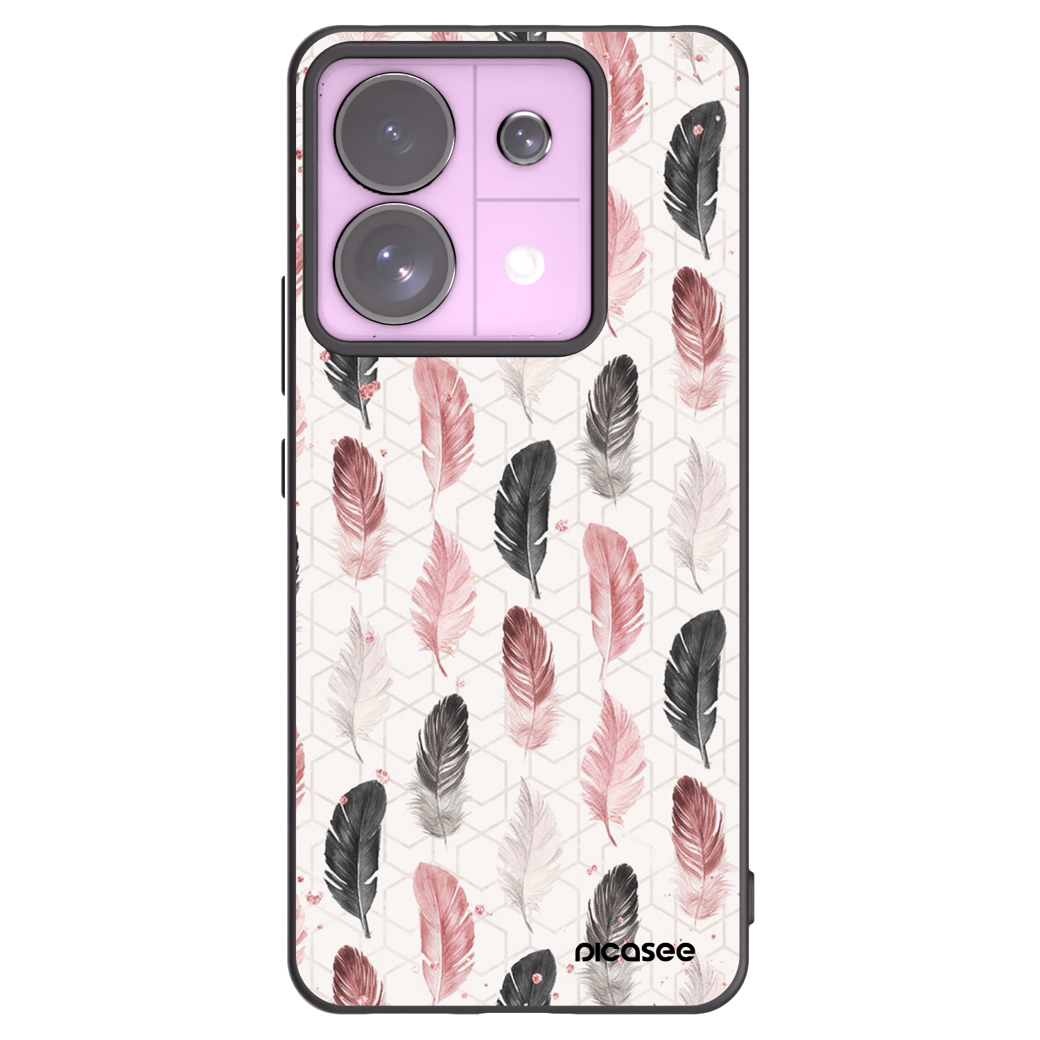 Picasee silikonski črni ovitek za Xiaomi Redmi Note 13 Pro 5G - Feather 2