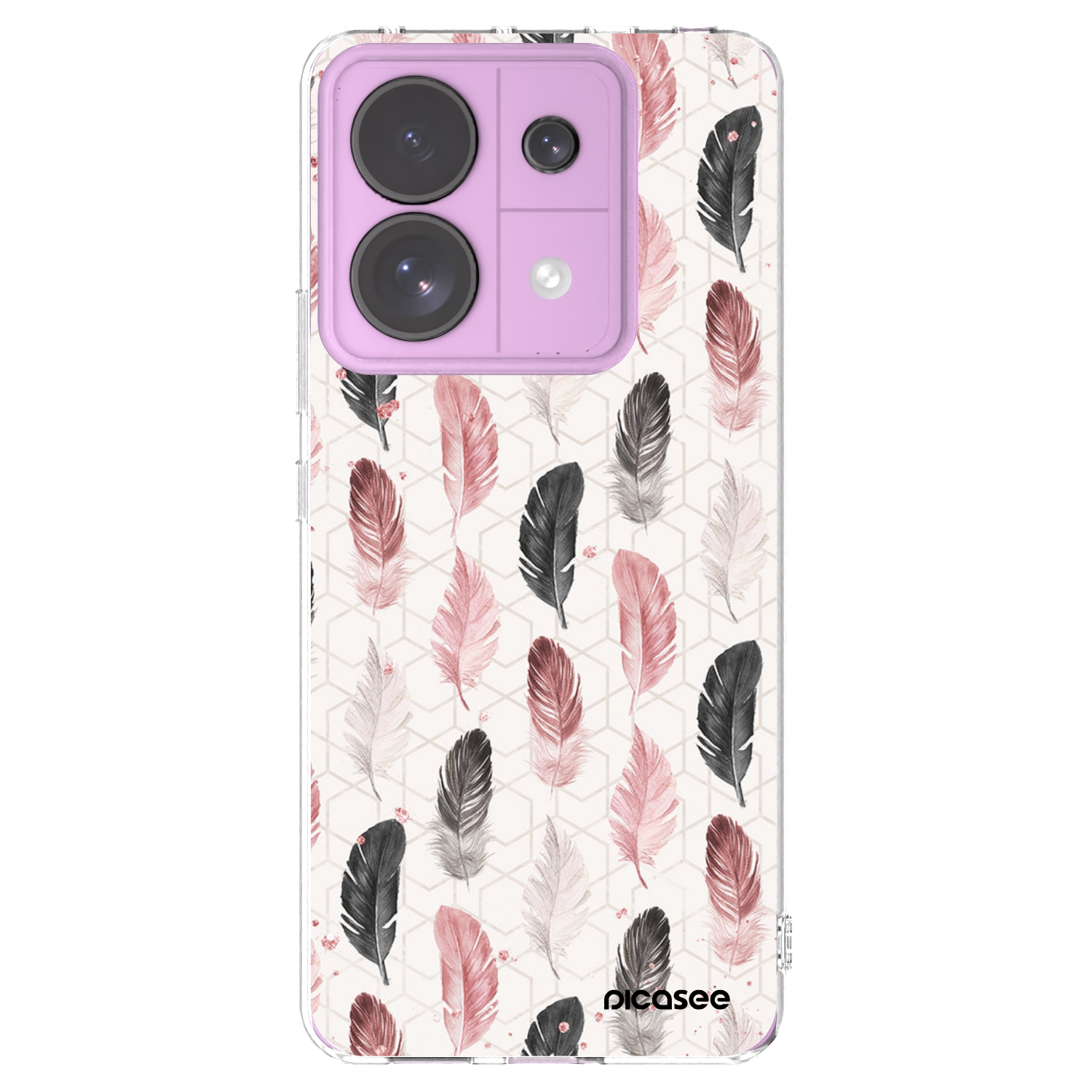 Picasee silikonski prozorni ovitek za Xiaomi Redmi Note 13 Pro 5G - Feather 2