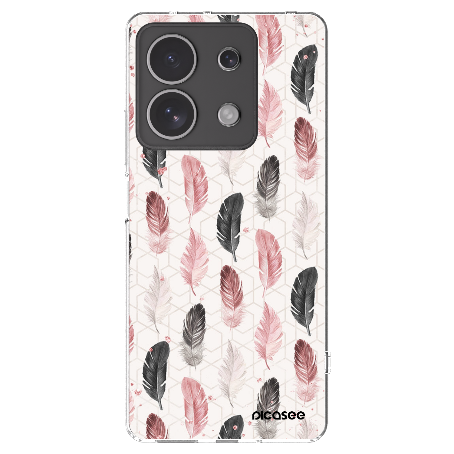 Picasee silikonski prozorni ovitek za Xiaomi Redmi Note 13 4G - Feather 2