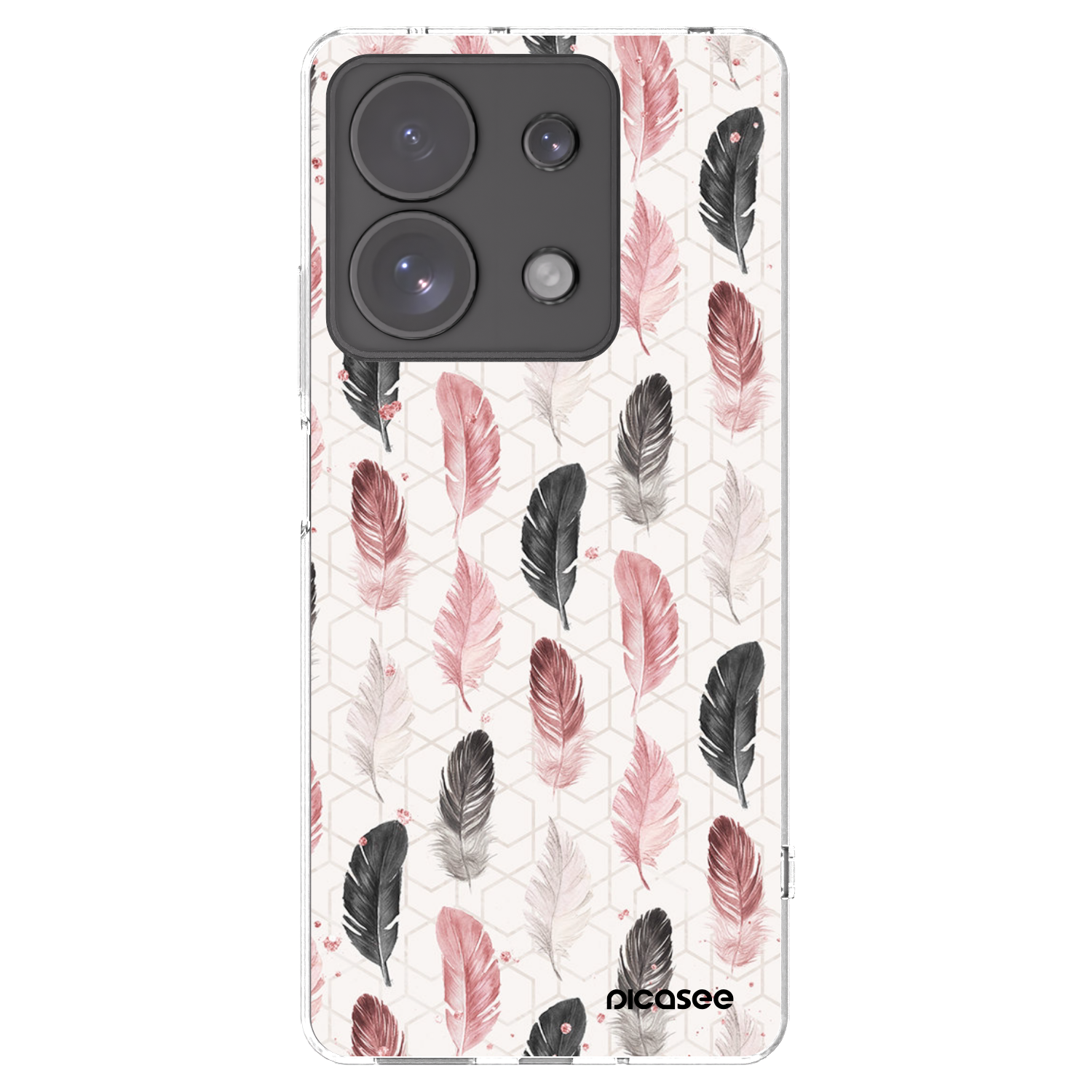 Picasee silikonski prozorni ovitek za Xiaomi Redmi Note 13 Pro 4G - Feather 2