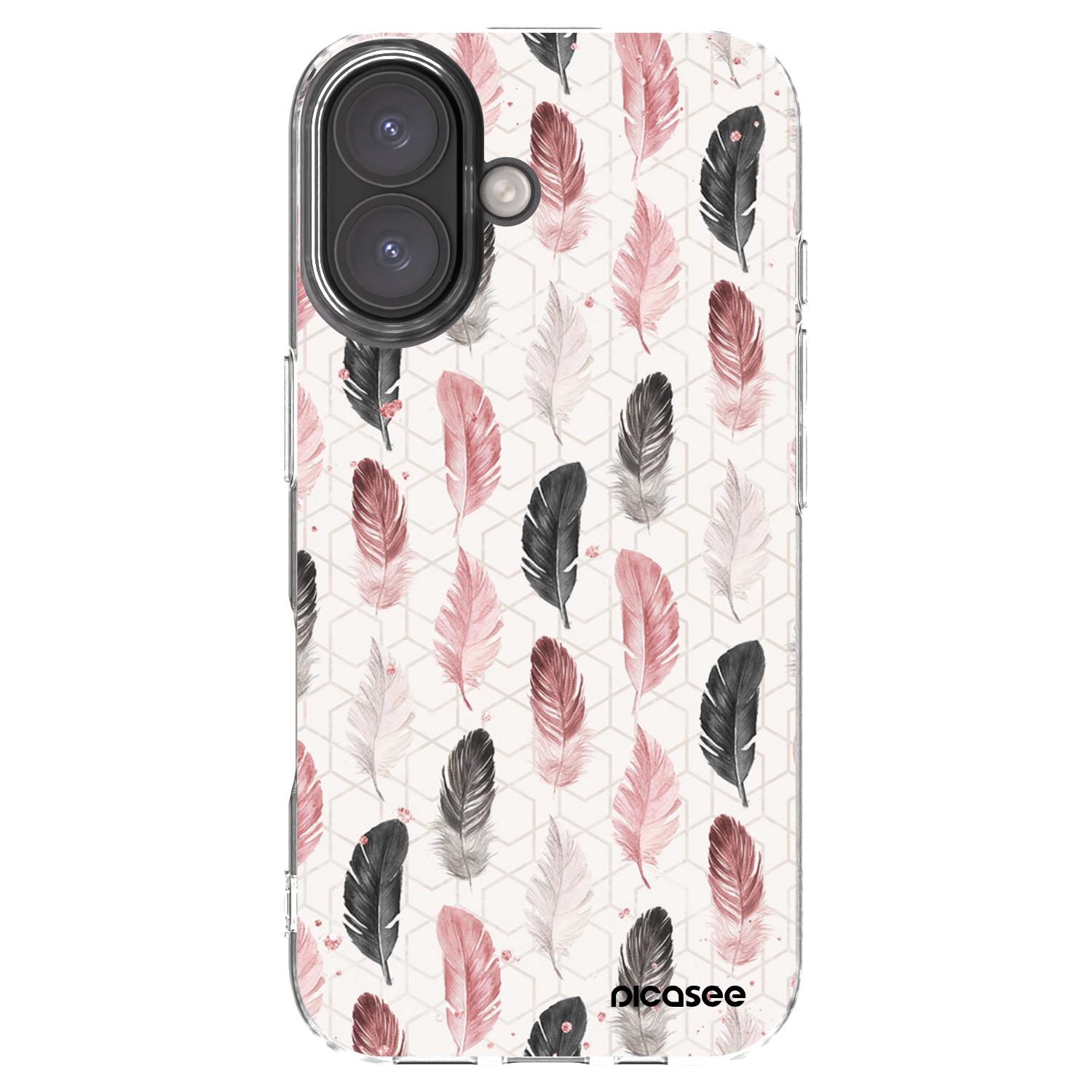 Picasee silikonski prozorni ovitek za Apple iPhone 16 - Feather 2