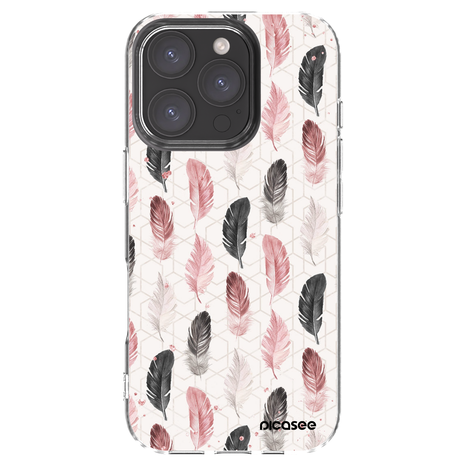 Picasee silikonski prozorni ovitek za Apple iPhone 16 Pro - Feather 2