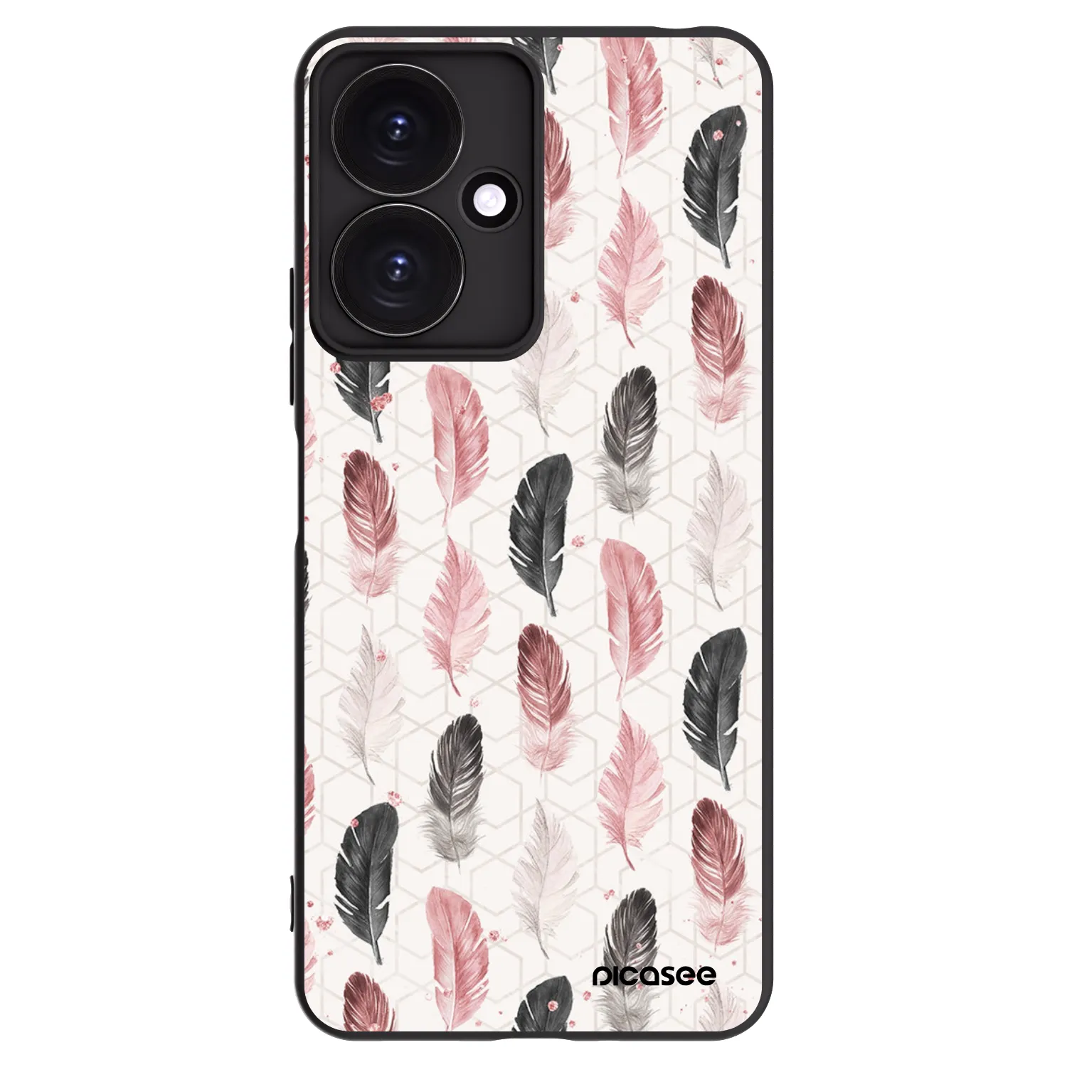 Picasee silikonski črni ovitek za Xiaomi Redmi 13C 5G - Feather 2