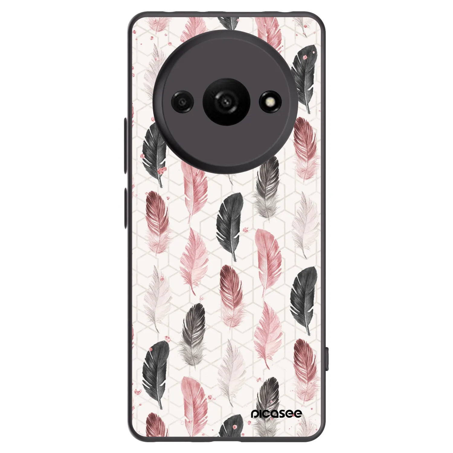 Picasee silikonski črni ovitek za Xiaomi Redmi A3 - Feather 2