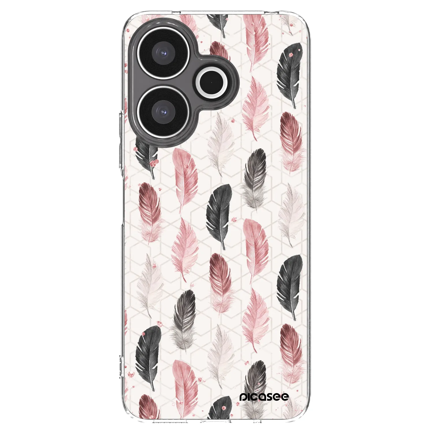 Picasee silikonski prozorni ovitek za Xiaomi Redmi 13 4G - Feather 2