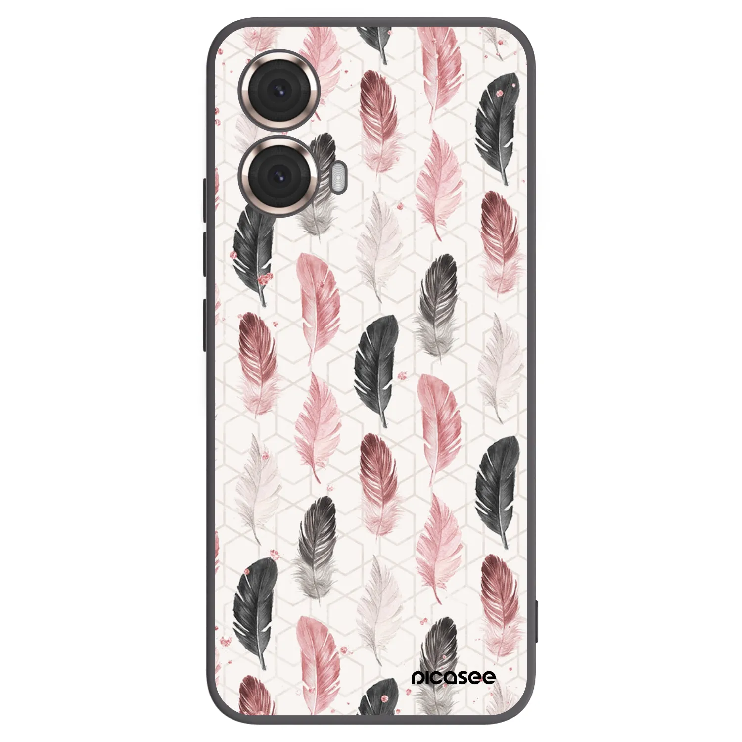 Picasee silikonski črni ovitek za Motorola Moto G85 - Feather 2