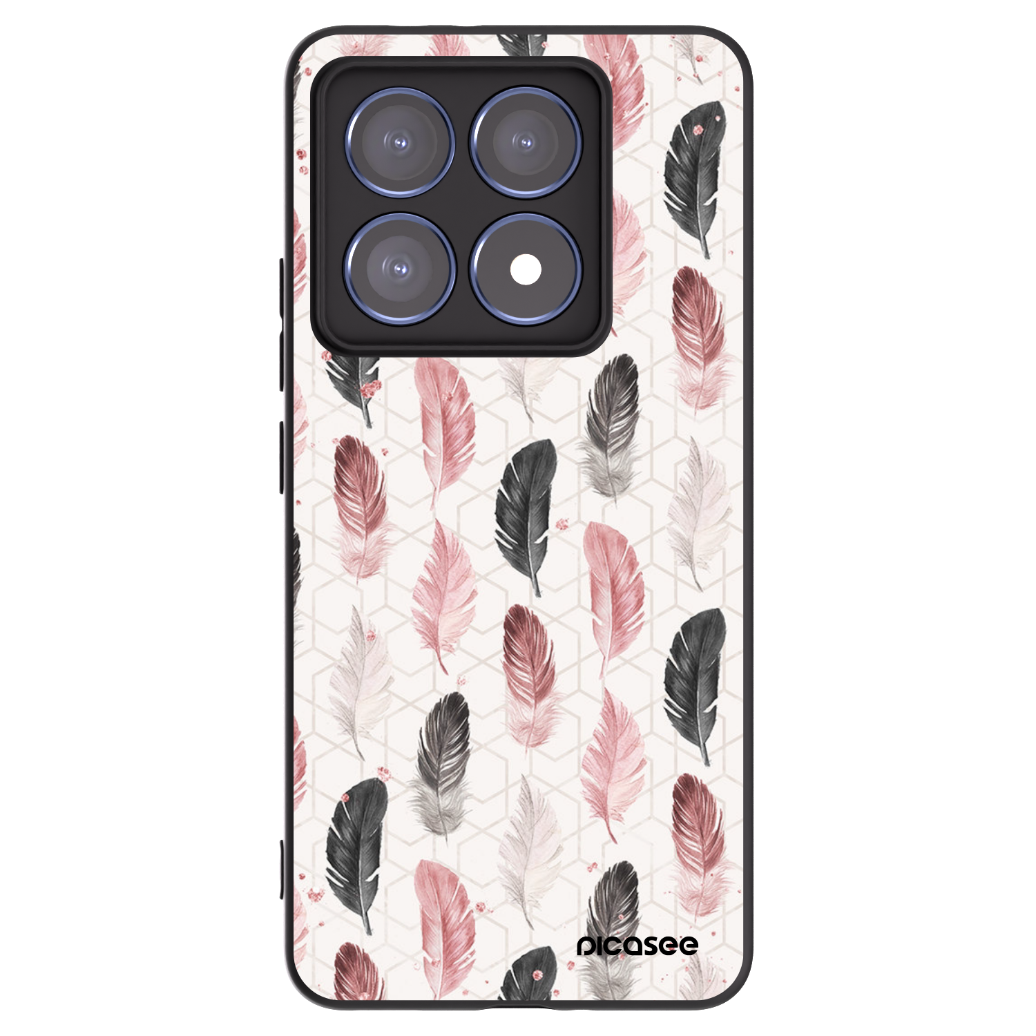 Picasee silikonski črni ovitek za Xiaomi 14T Pro - Feather 2