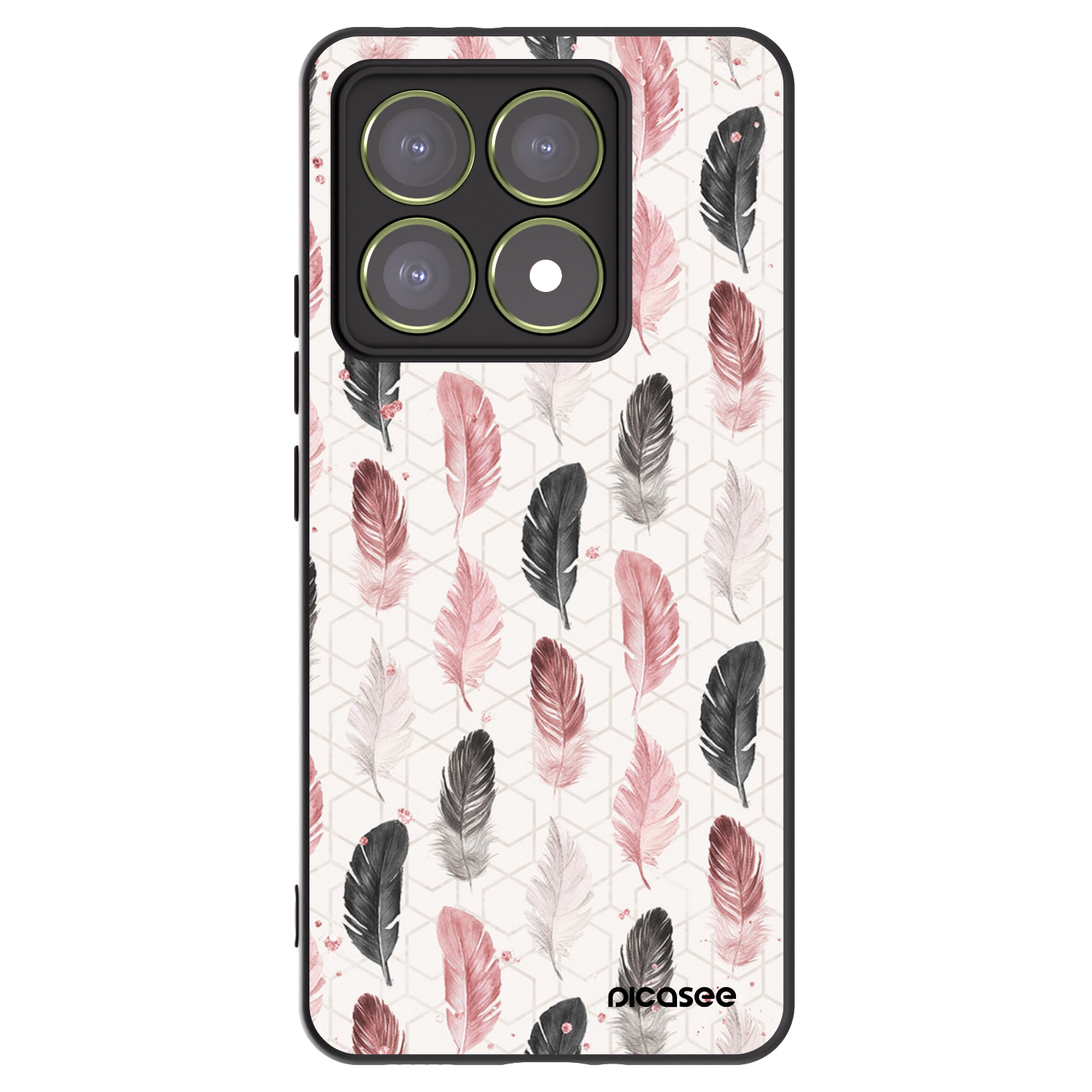 Picasee silikonski črni ovitek za Xiaomi 14T - Feather 2