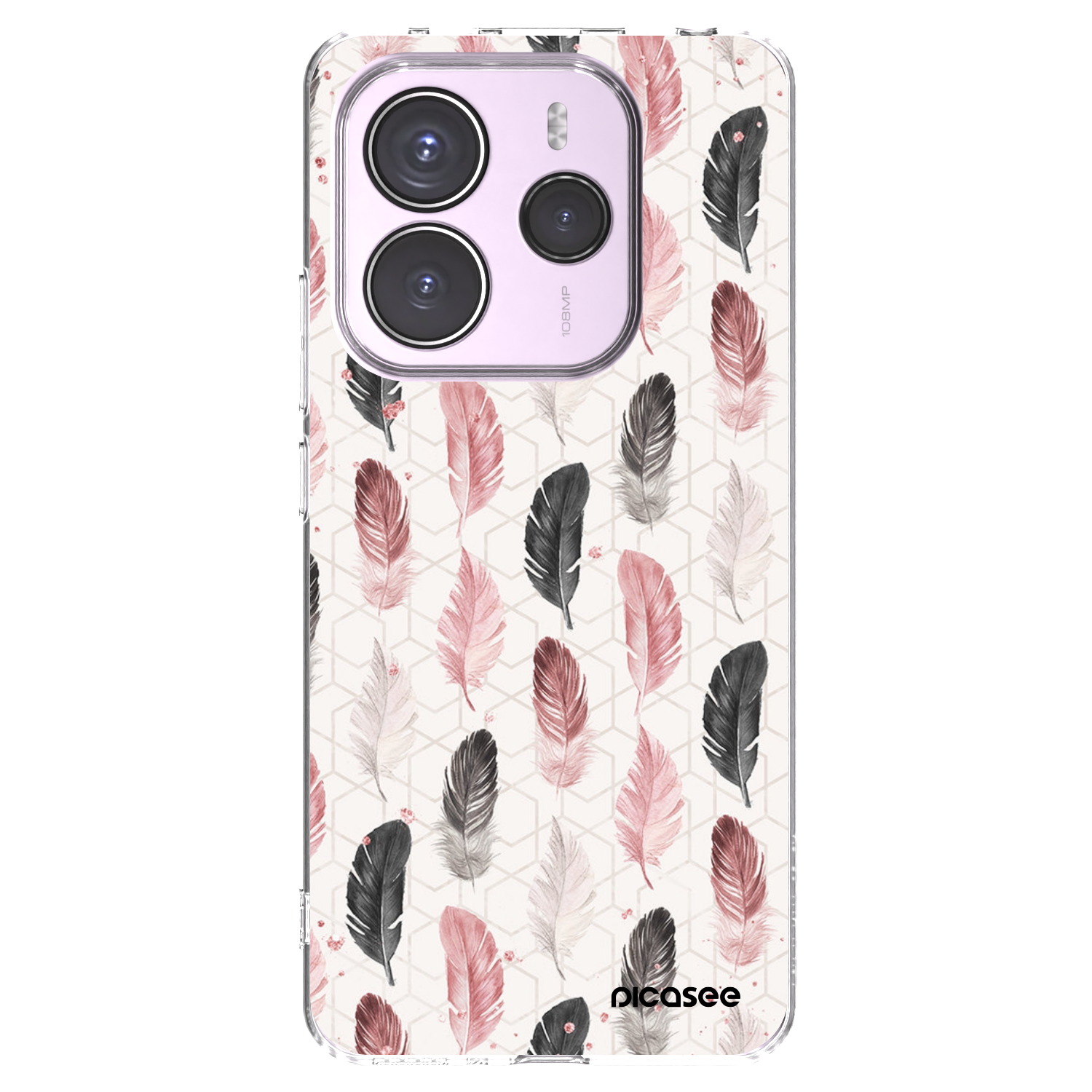 Picasee silikonski prozorni ovitek za Xiaomi Redmi Note 14 5G - Feather 2