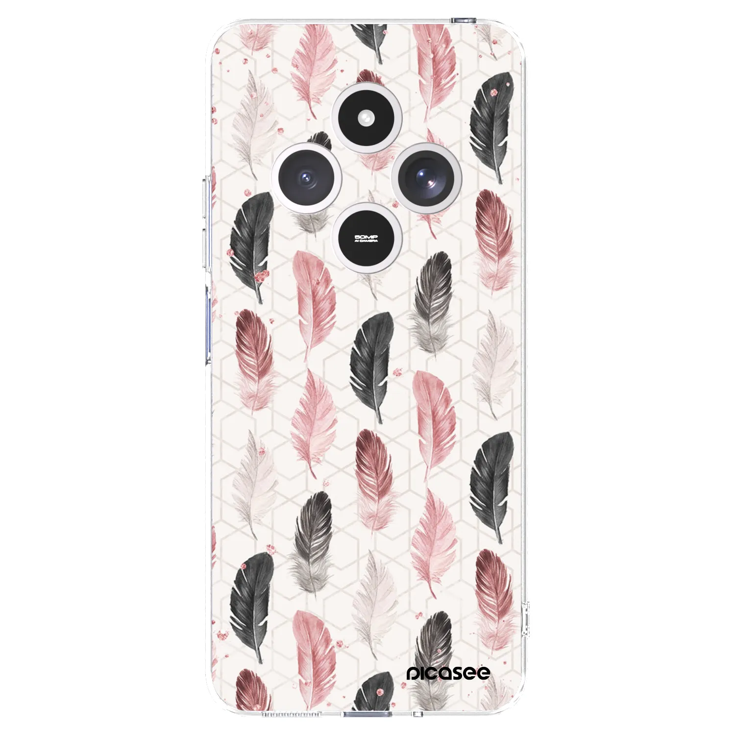 Picasee silikonski prozorni ovitek za Xiaomi Redmi 14C - Feather 2