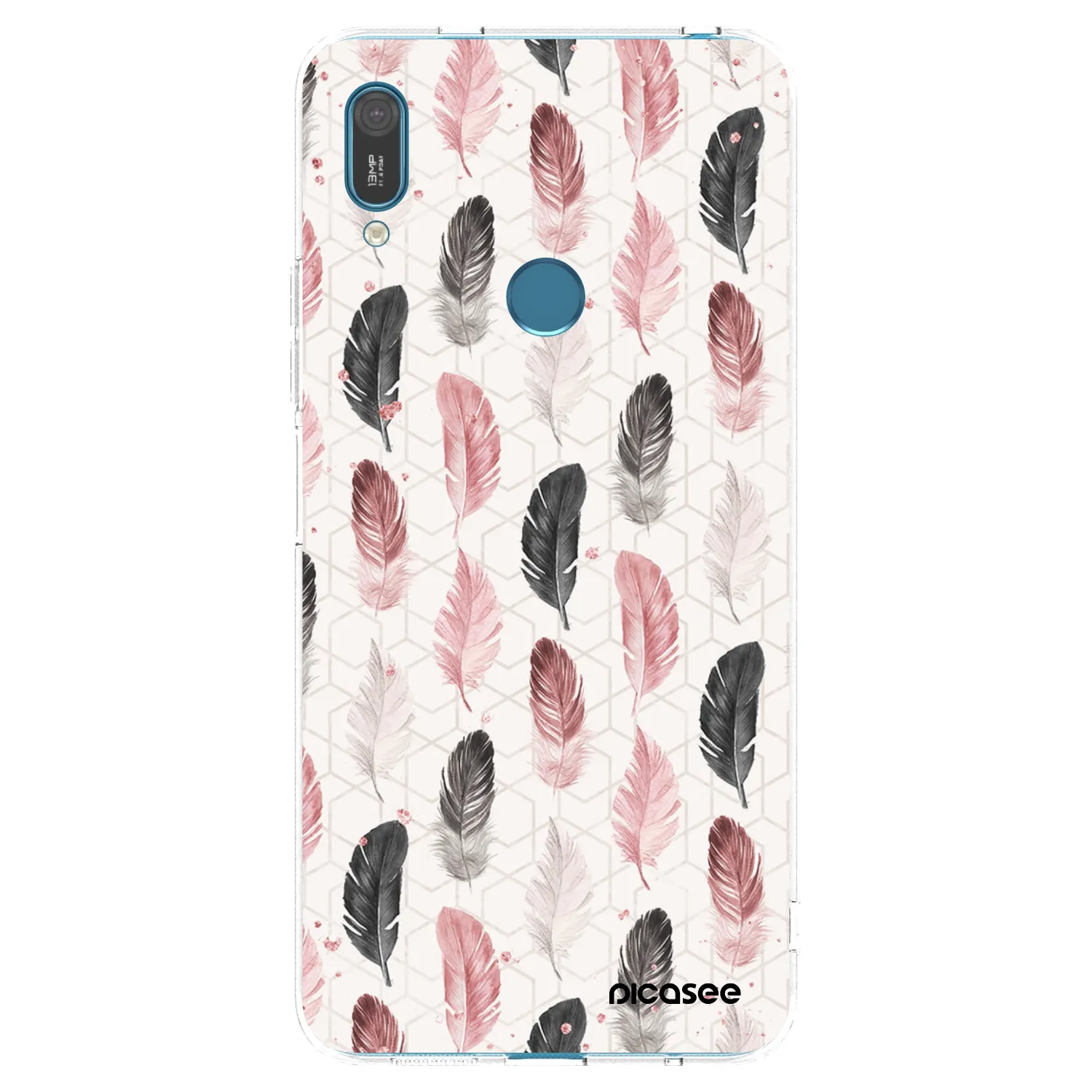 Picasee silikonski prozorni ovitek za Huawei Y7 2019 - Feather 2