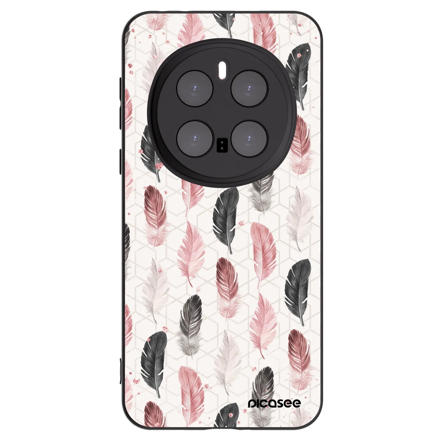 Picasee silikonski črni ovitek za Honor Magic7 Pro 5G - Feather 2