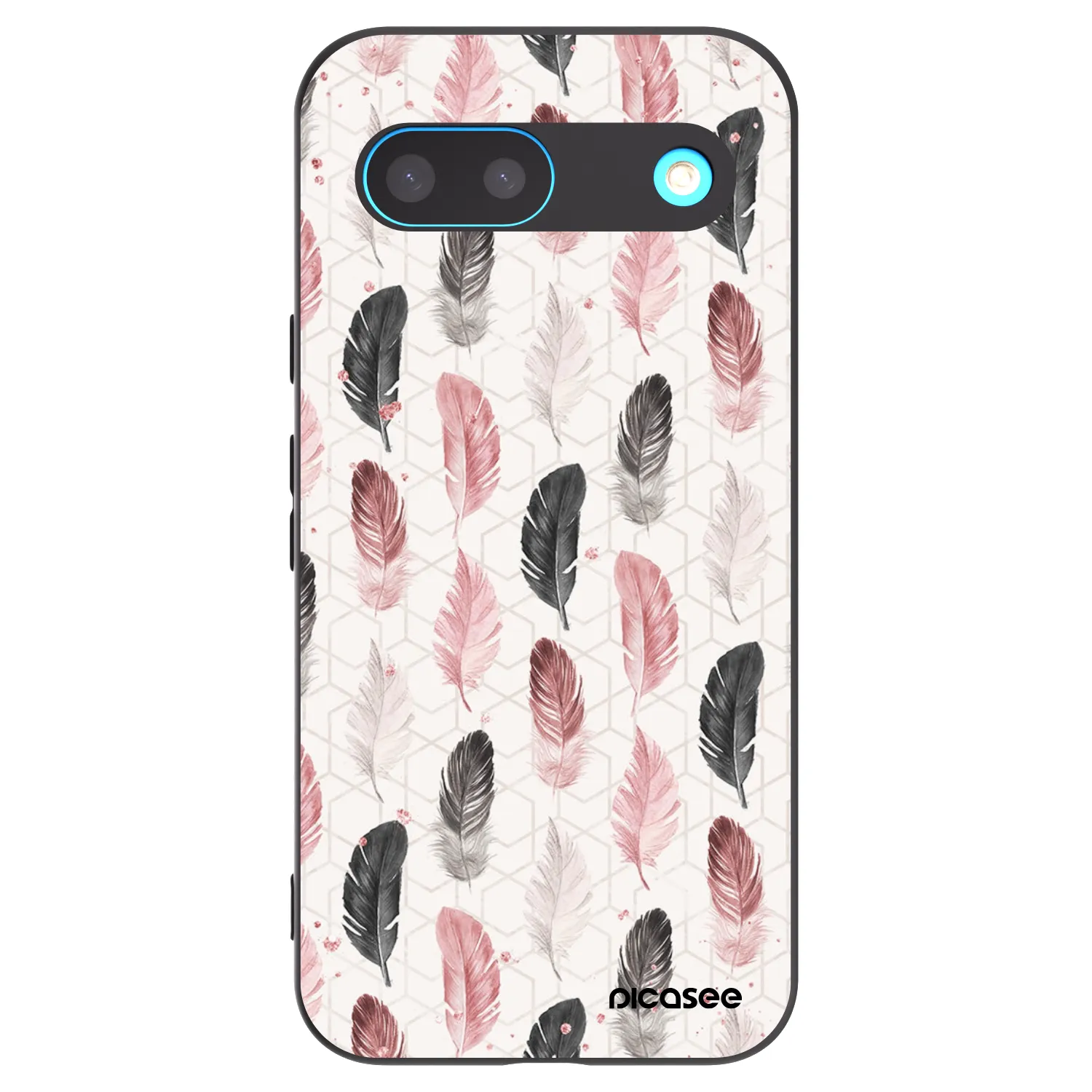 Picasee silikonski črni ovitek za Google Pixel 8 - Feather 2