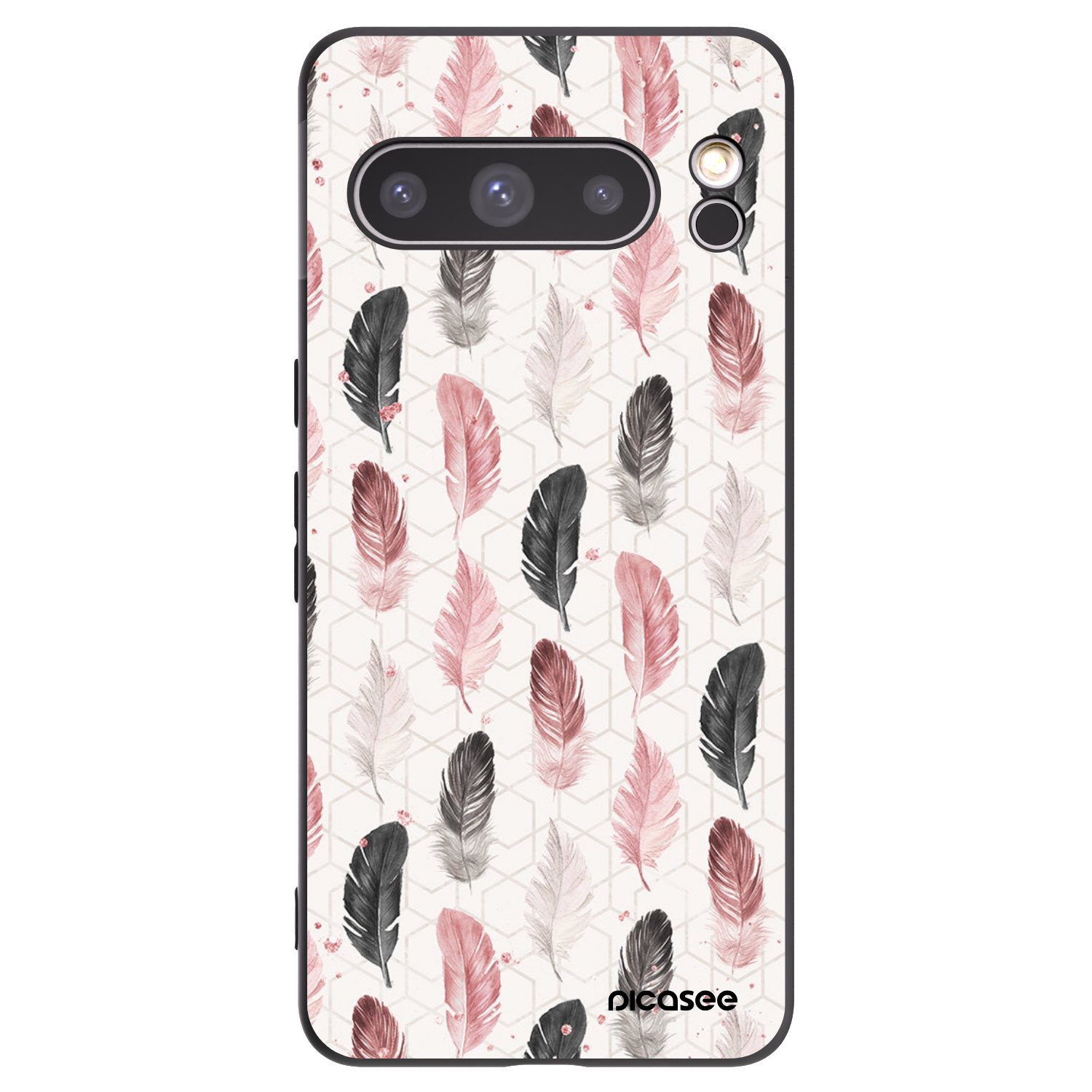 Picasee silikonski črni ovitek za Google Pixel 8 Pro - Feather 2
