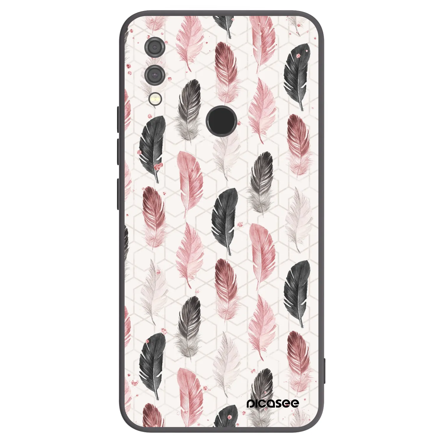 Picasee silikonski črni ovitek za Xiaomi Redmi Note 7 - Feather 2