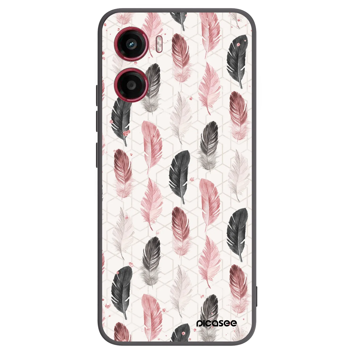 Picasee silikonski črni ovitek za Motorola Moto G05 - Feather 2