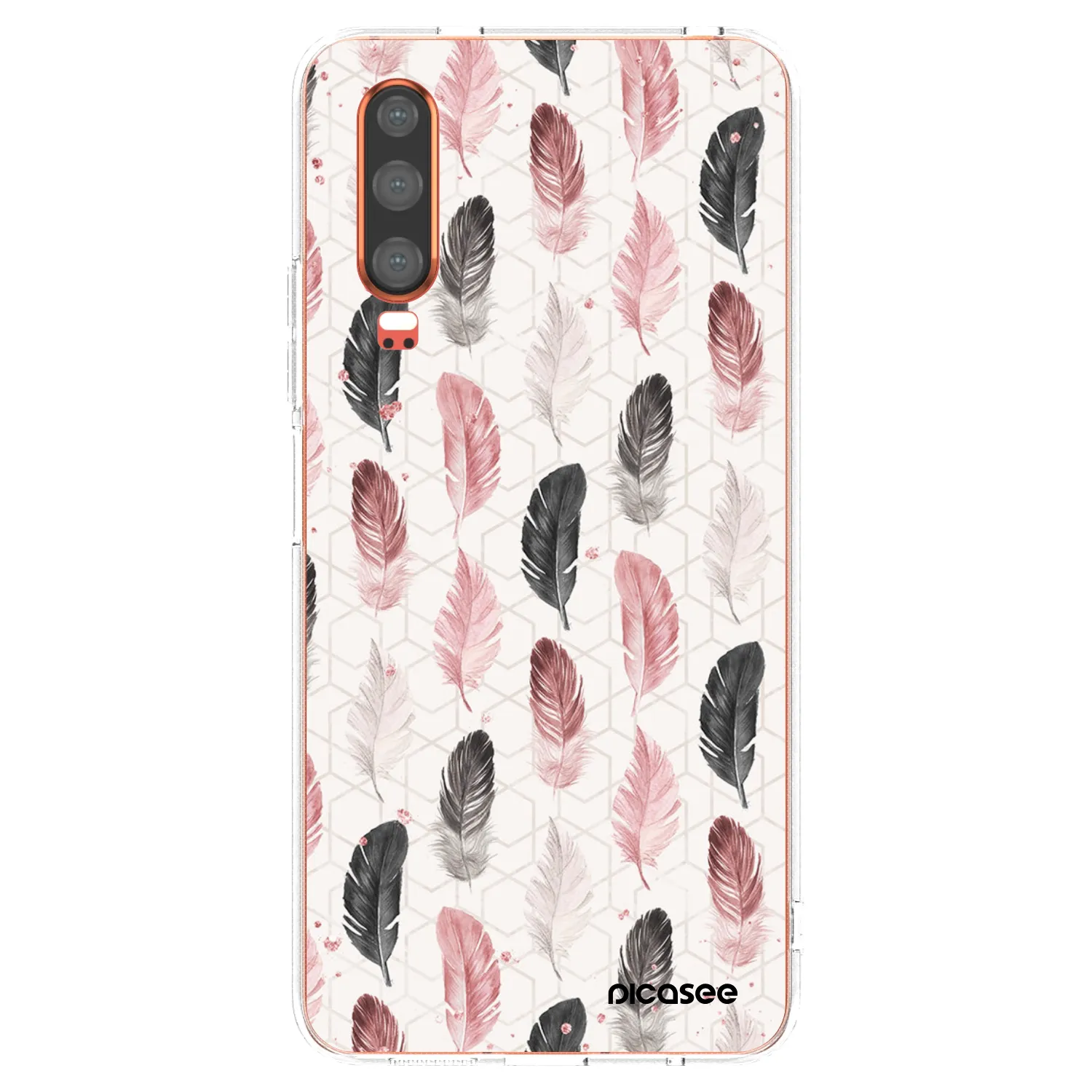 Picasee silikonski prozorni ovitek za Huawei P30 - Feather 2