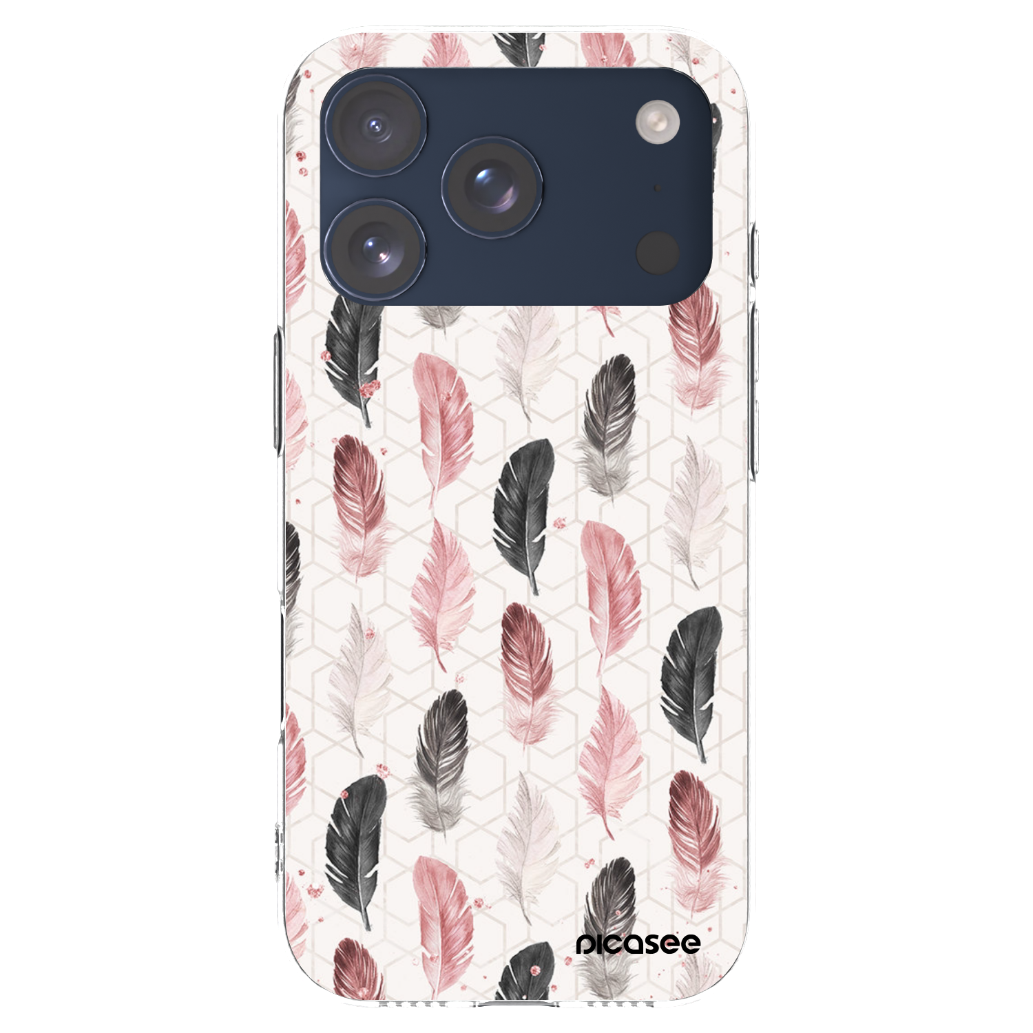 Picasee silikonski prozorni ovitek za Apple iPhone 17 Pro - Feather 2