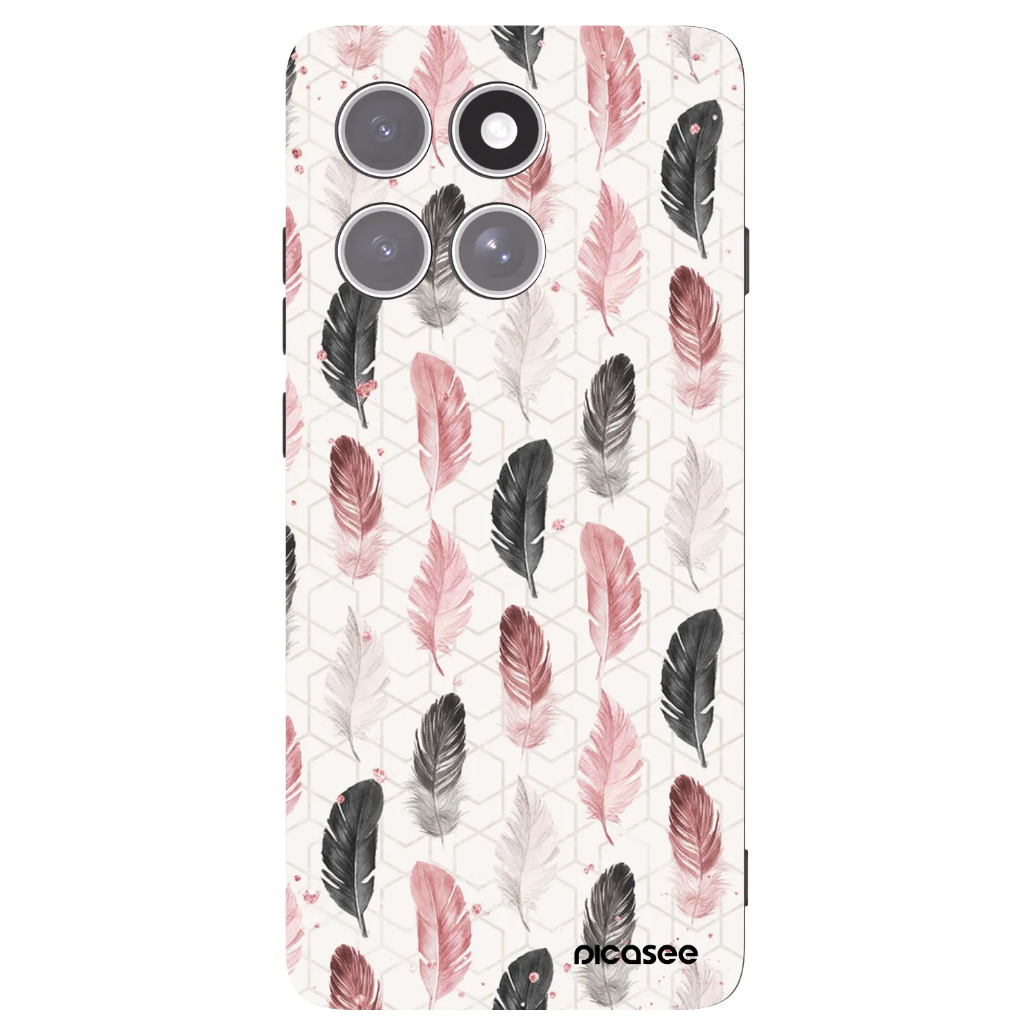 Picasee silikonski črni ovitek za Motorola Edge 60 Pro - Feather 2