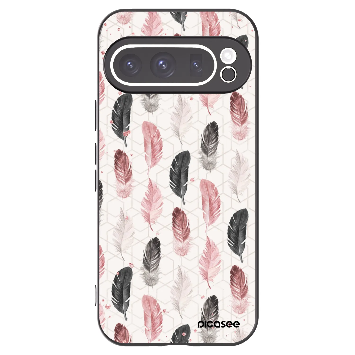 Picasee silikonski črni ovitek za Google Pixel 9 Pro XL - Feather 2