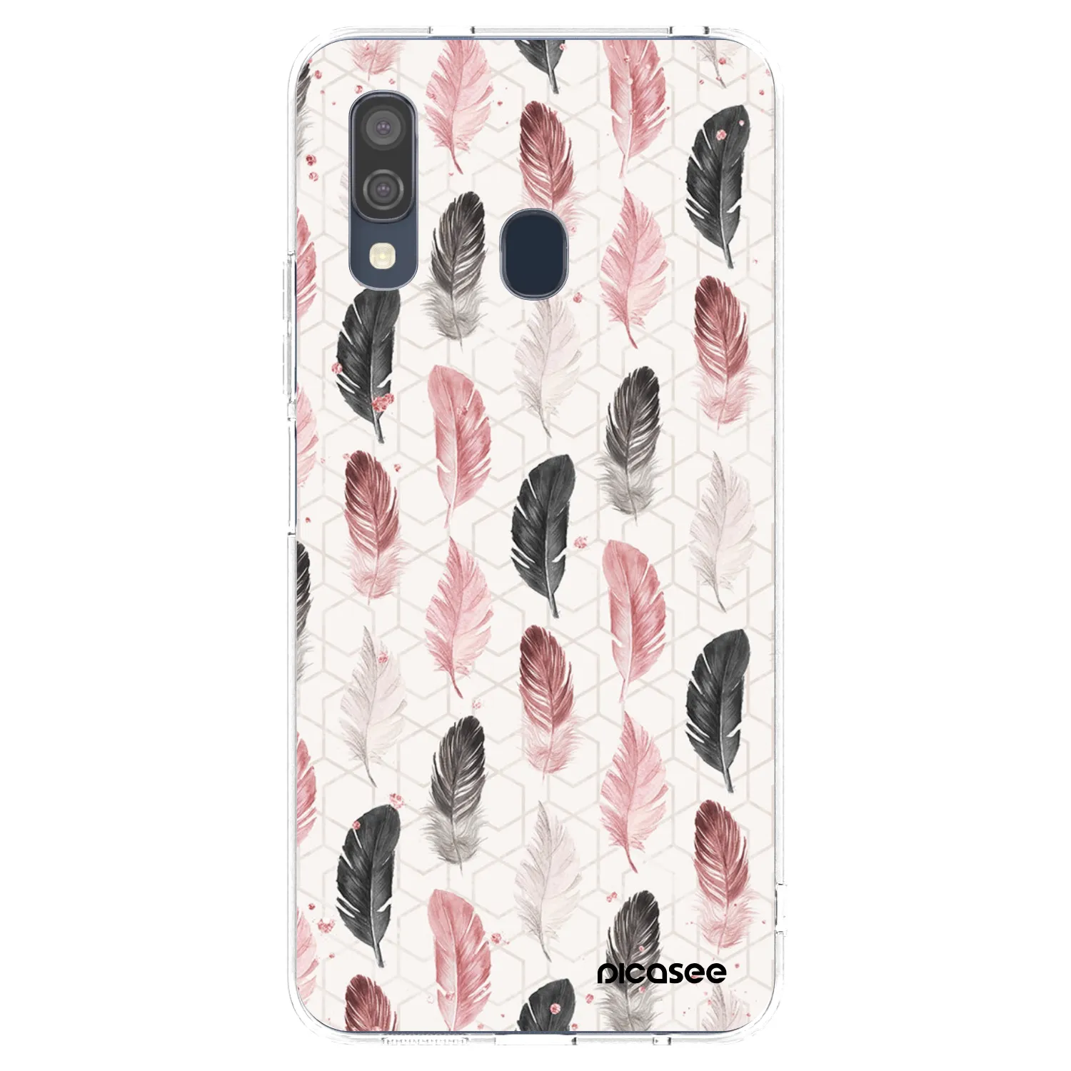 Picasee silikonski prozorni ovitek za Samsung Galaxy A40 A405F - Feather 2