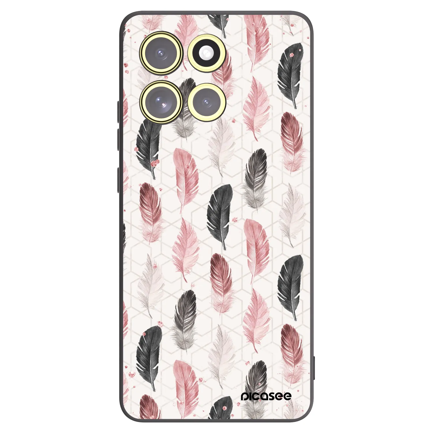 Picasee silikonski črni ovitek za Motorola Moto G86 5G - Feather 2