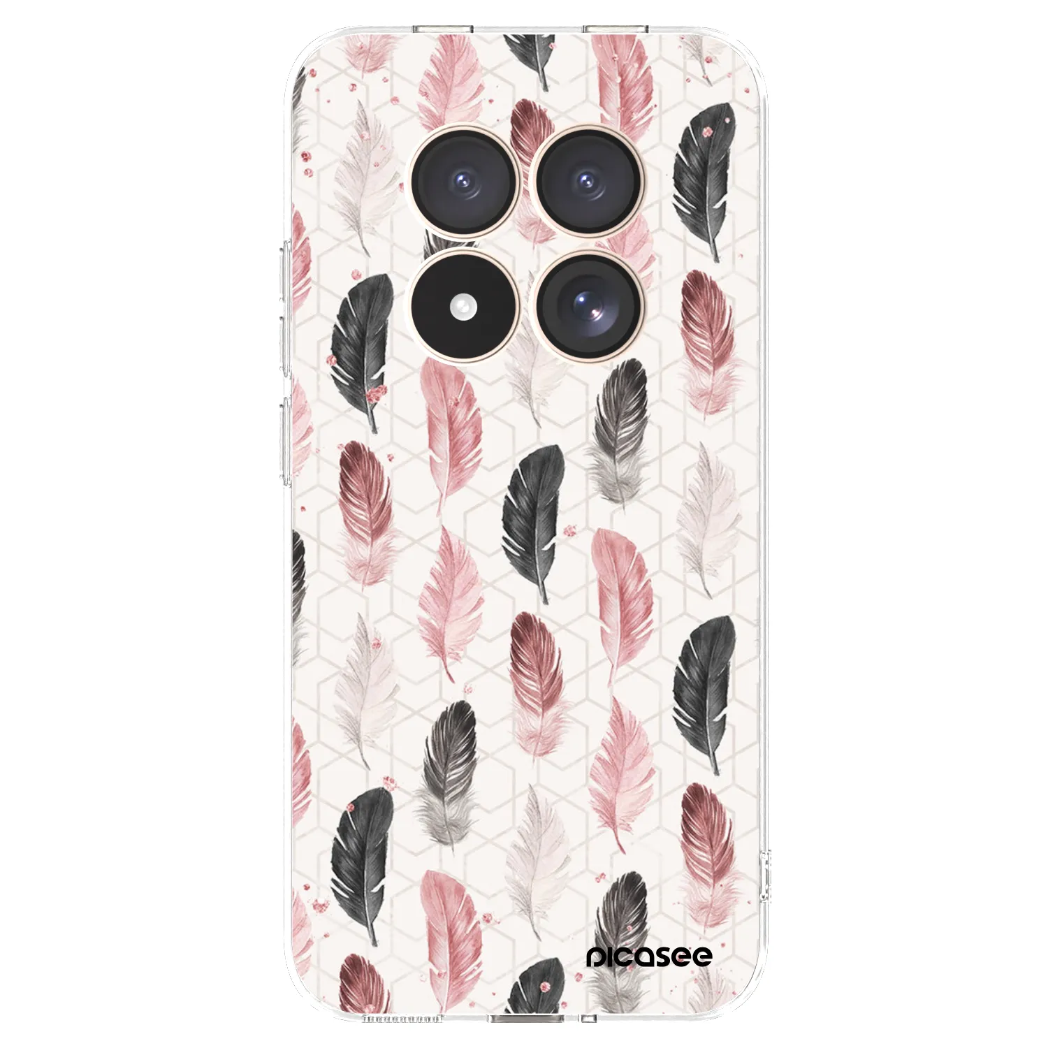 Picasee silikonski prozorni ovitek za Xiaomi Redmi Note 15 Pro 4G - Feather 2