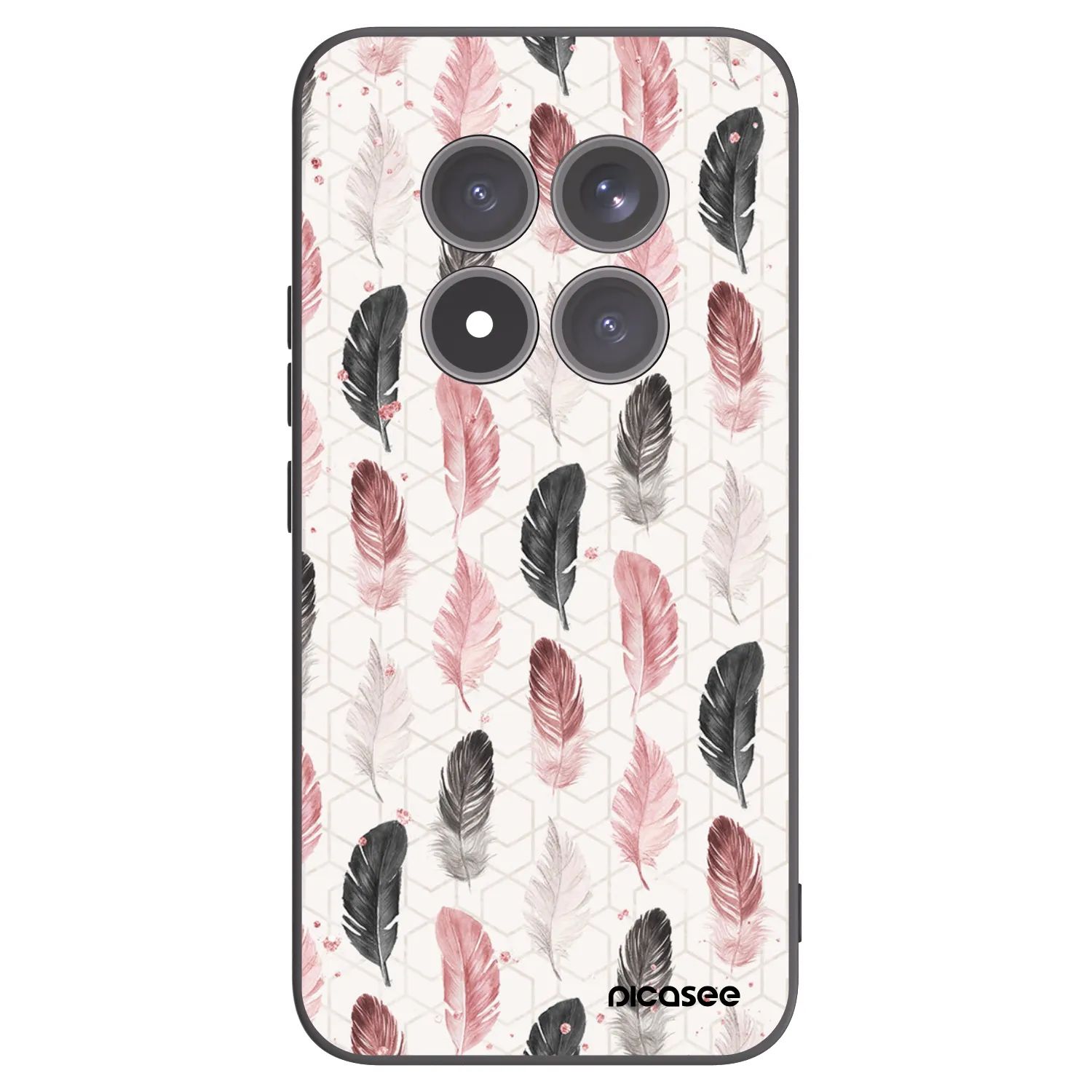 Picasee silikonski črni ovitek za Xiaomi Redmi Note 15 Pro+ - Feather 2