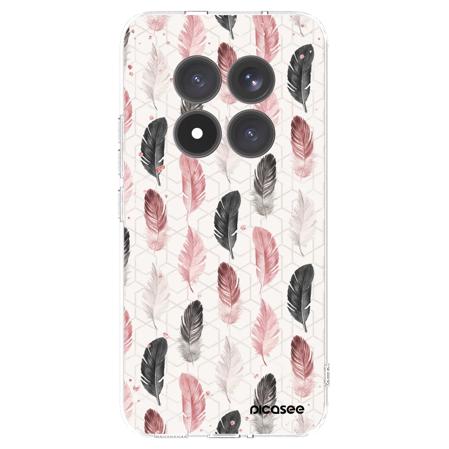 Picasee silikonski prozorni ovitek za Xiaomi Redmi Note 15 Pro+ - Feather 2
