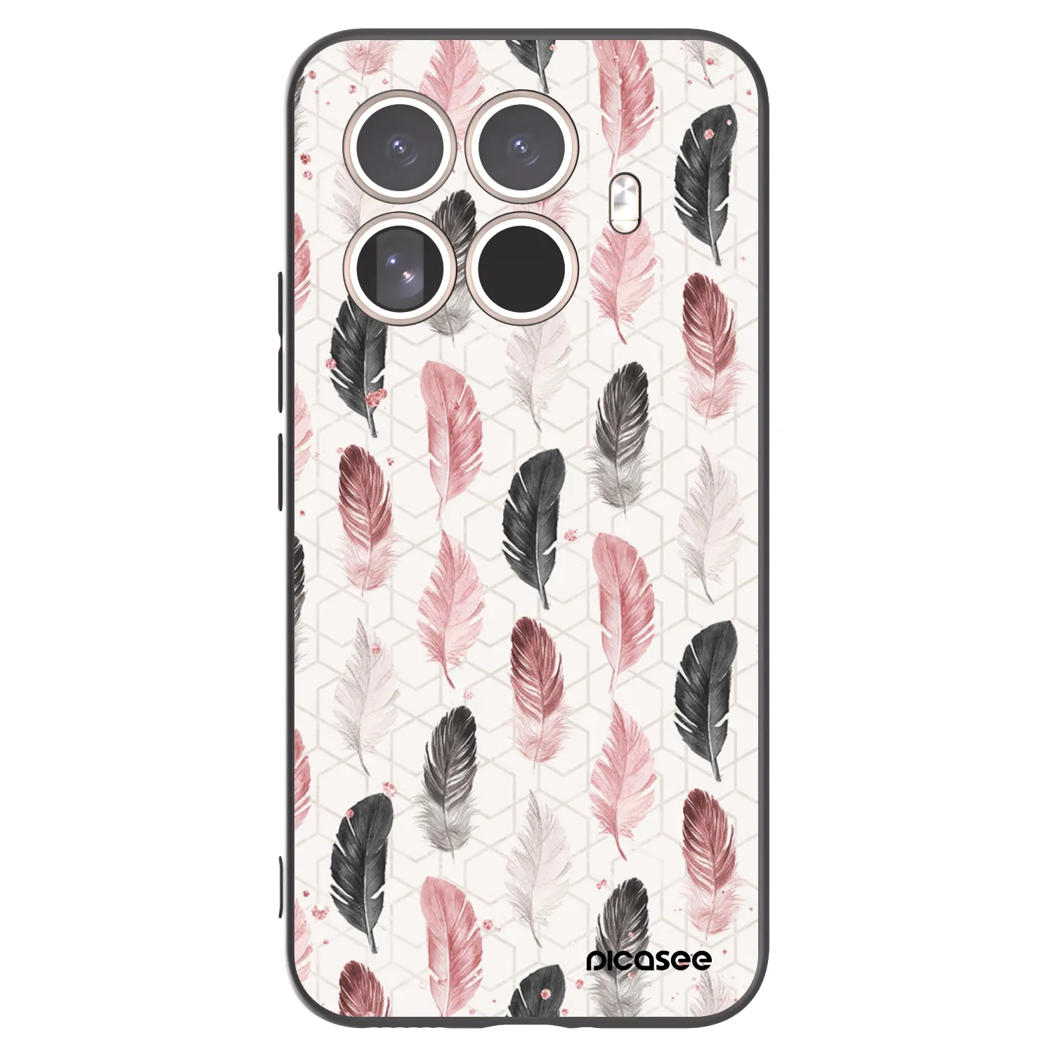 Picasee silikonski črni ovitek za Xiaomi 15T Pro - Feather 2