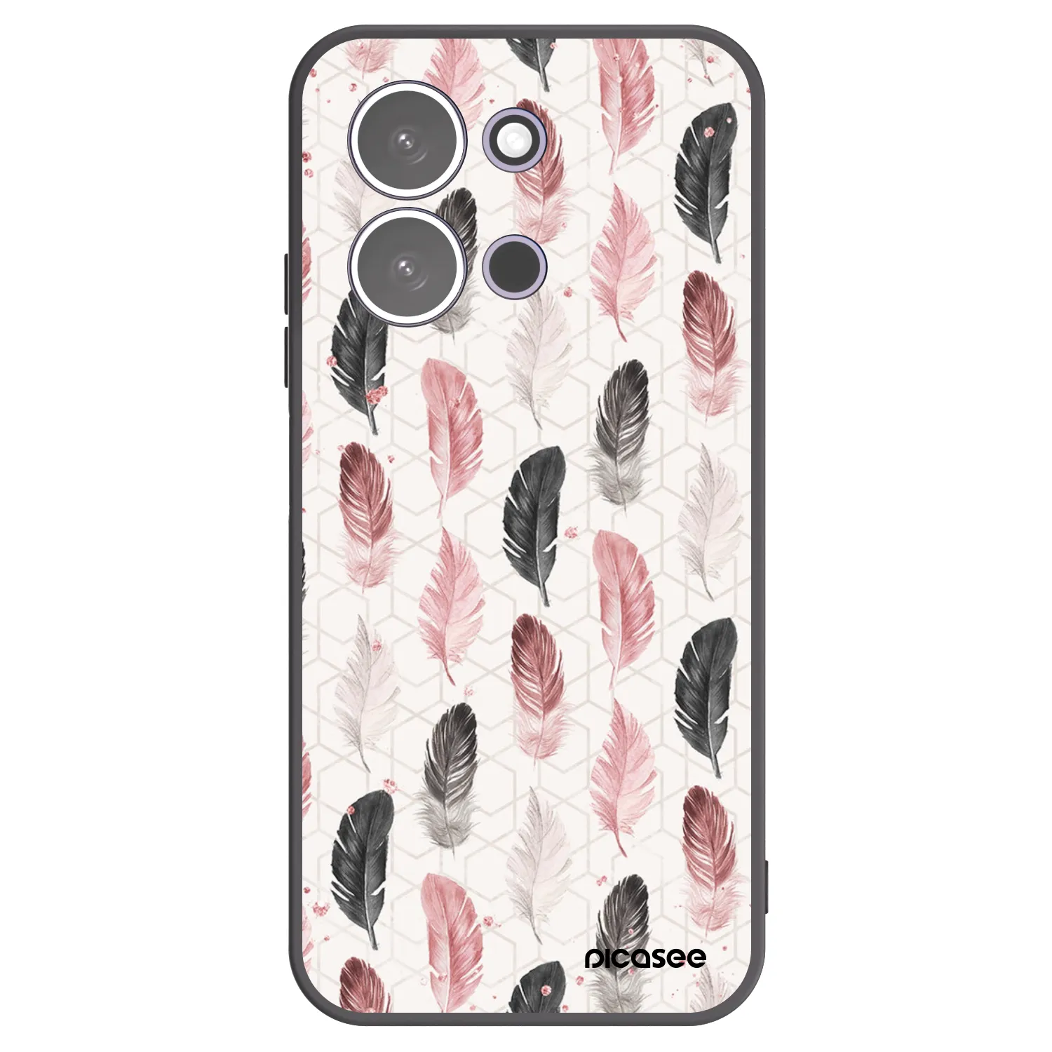 Picasee silikonski črni ovitek za Xiaomi Redmi 15C 5G - Feather 2