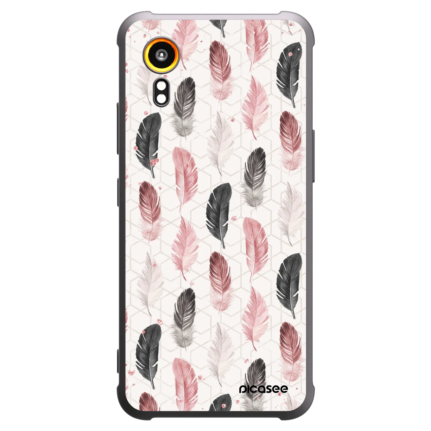 Picasee silikonski črni ovitek za Samsung Galaxy Xcover 7 - Feather 2