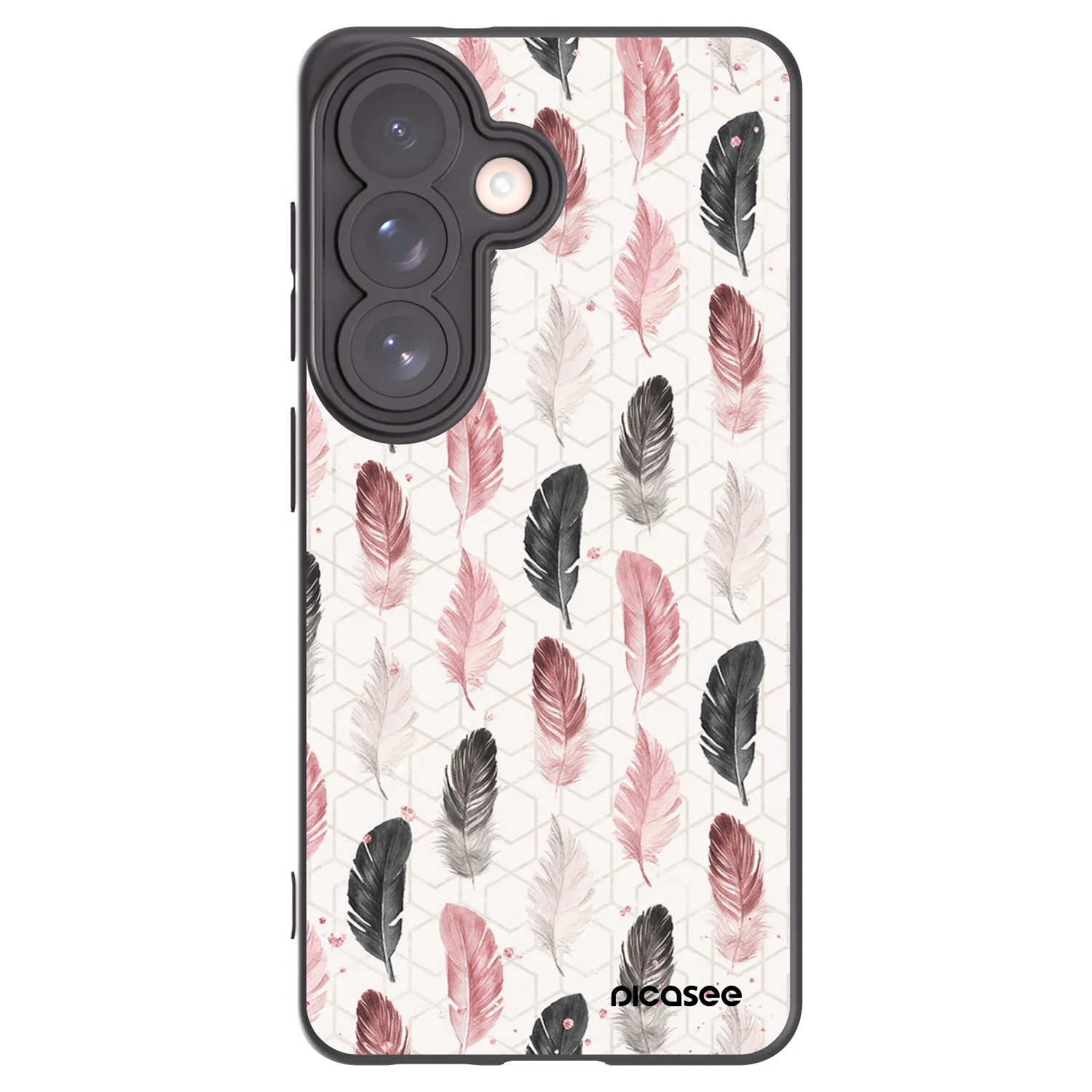Picasee silikonski črni ovitek za Samsung Galaxy S26 - Feather 2