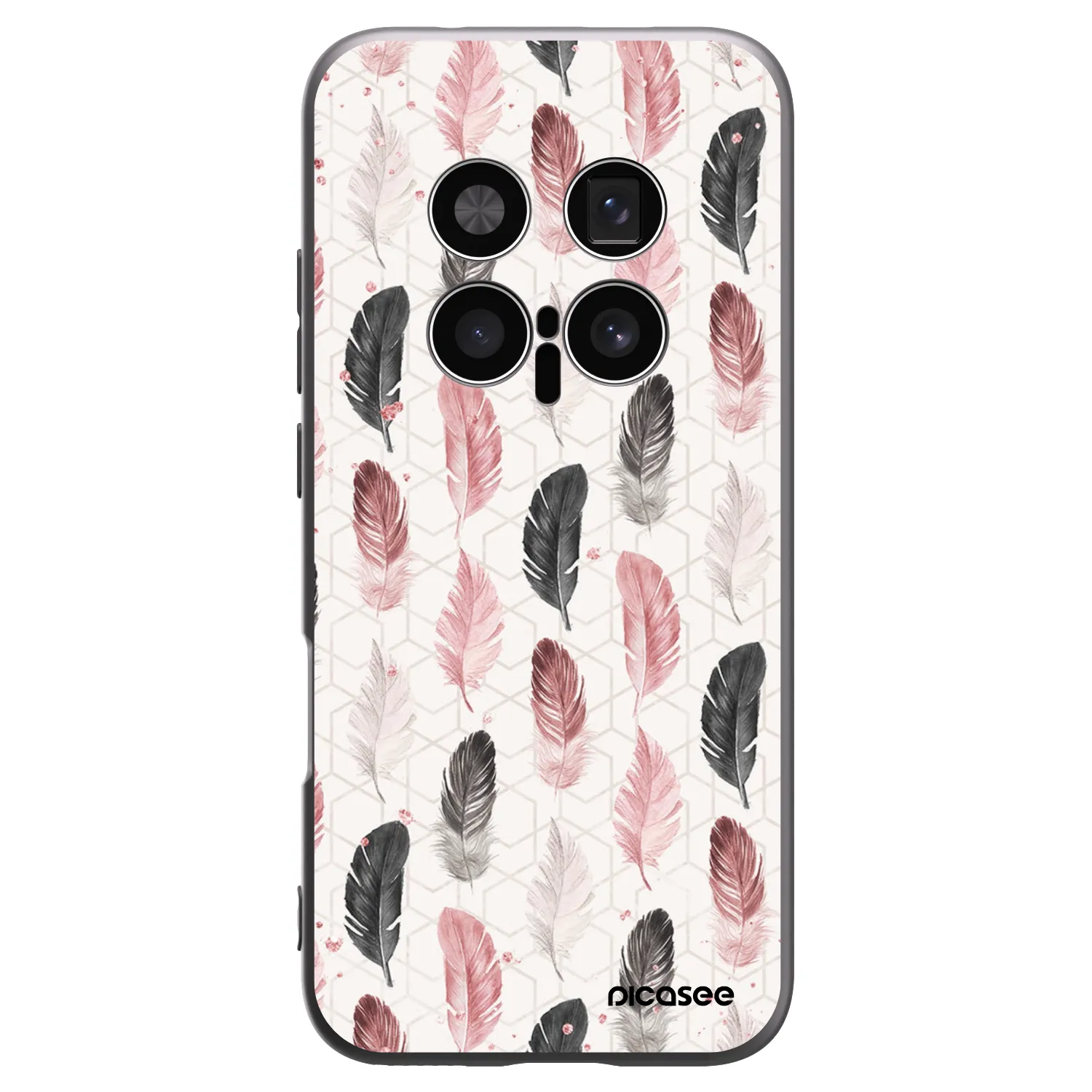Picasee silikonski črni ovitek za Honor Magic8 Pro 5G - Feather 2