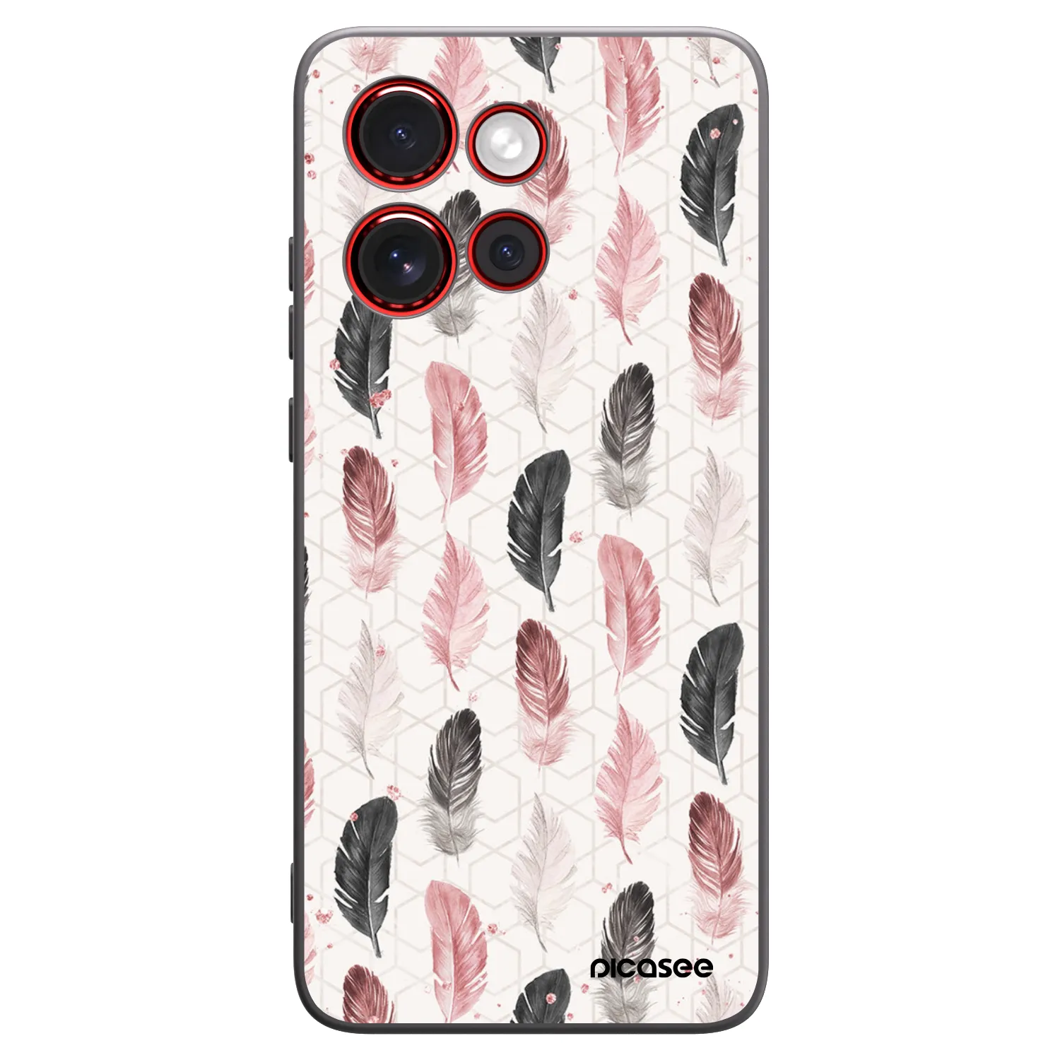 Picasee silikonski črni ovitek za Motorola Edge 60 Neo 5G - Feather 2