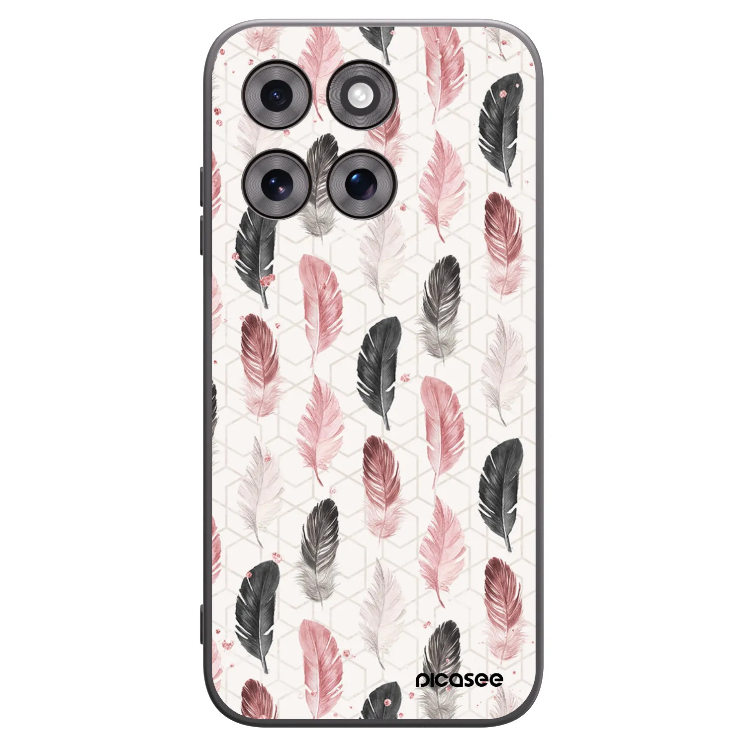 Picasee silikonski črni ovitek za Motorola Moto G77 - Feather 2