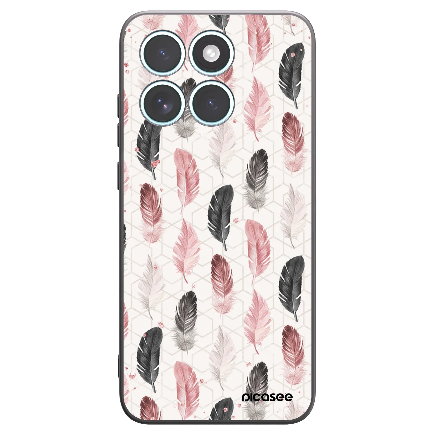 Picasee silikonski črni ovitek za Motorola Edge 70 Fusion - Feather 2