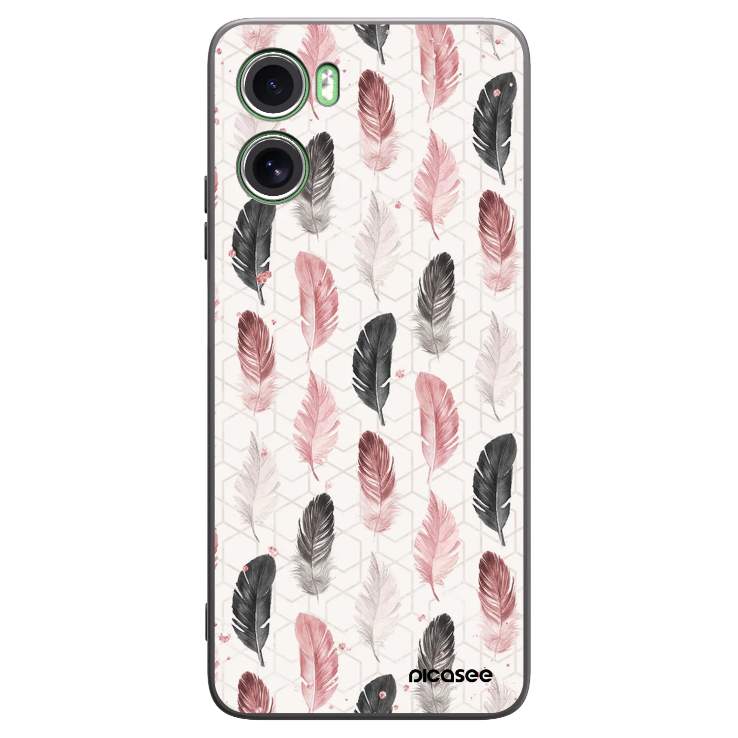 Picasee silikonski črni ovitek za Motorola Moto G06 - Feather 2