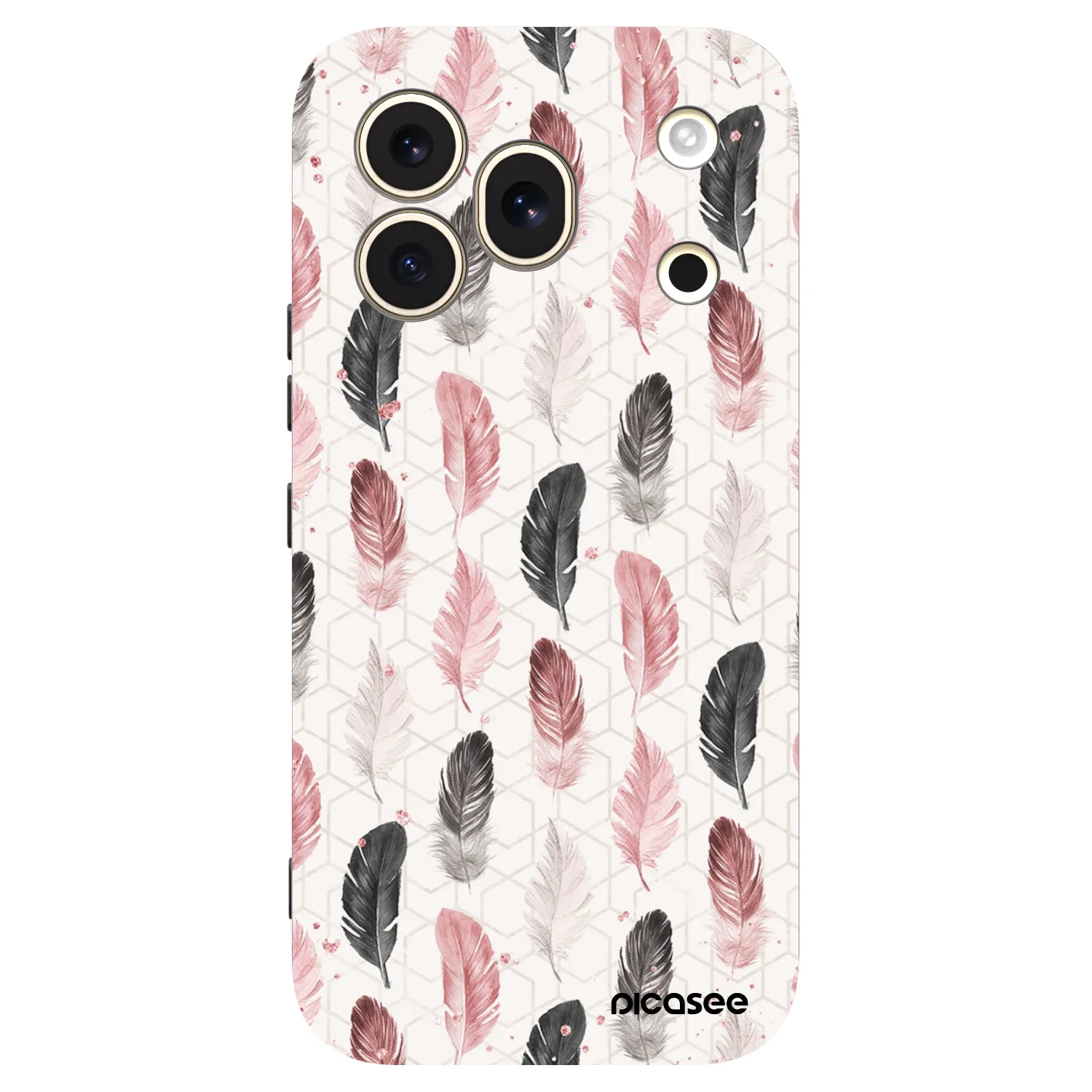 Picasee silikonski črni ovitek za Honor 600 Pro - Feather 2