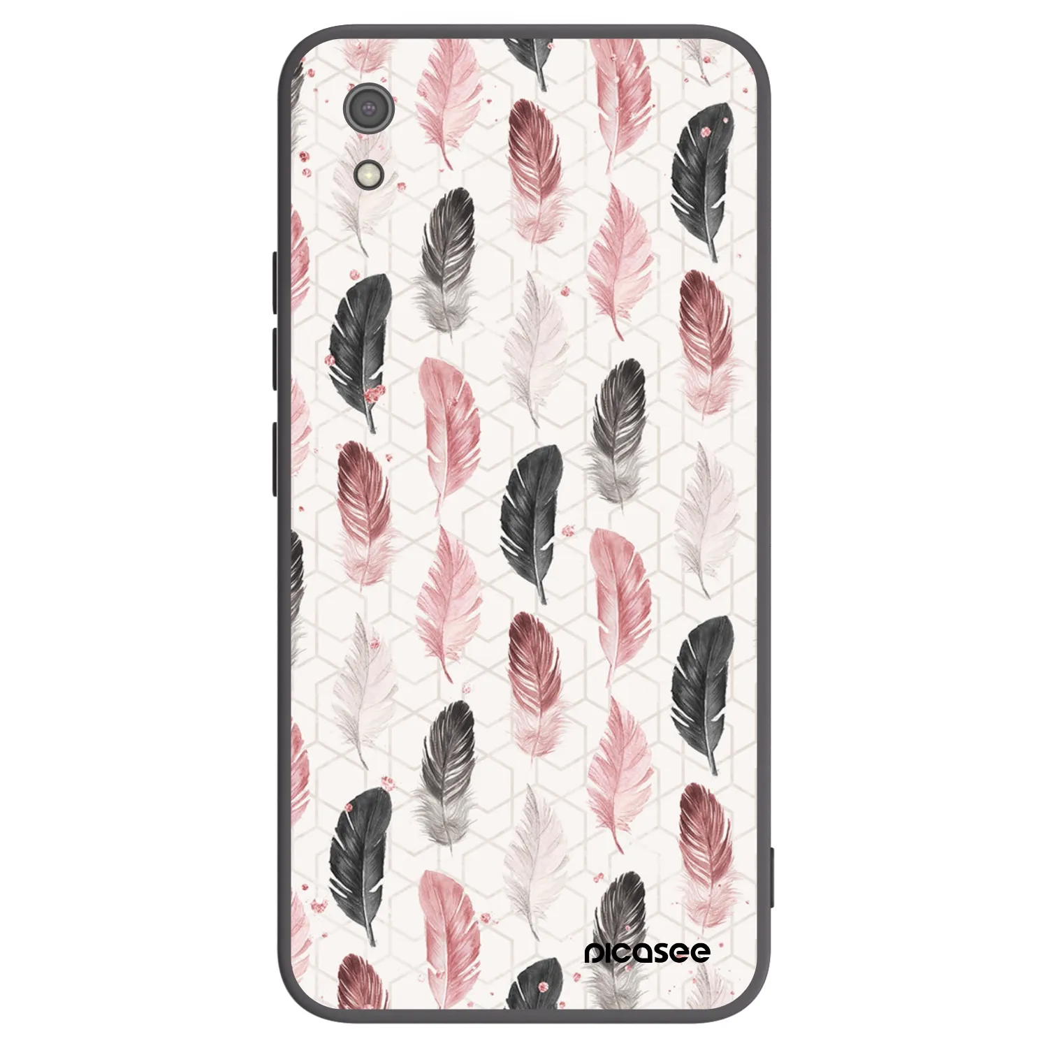 Picasee silikonski črni ovitek za Xiaomi Redmi 7A - Feather 2