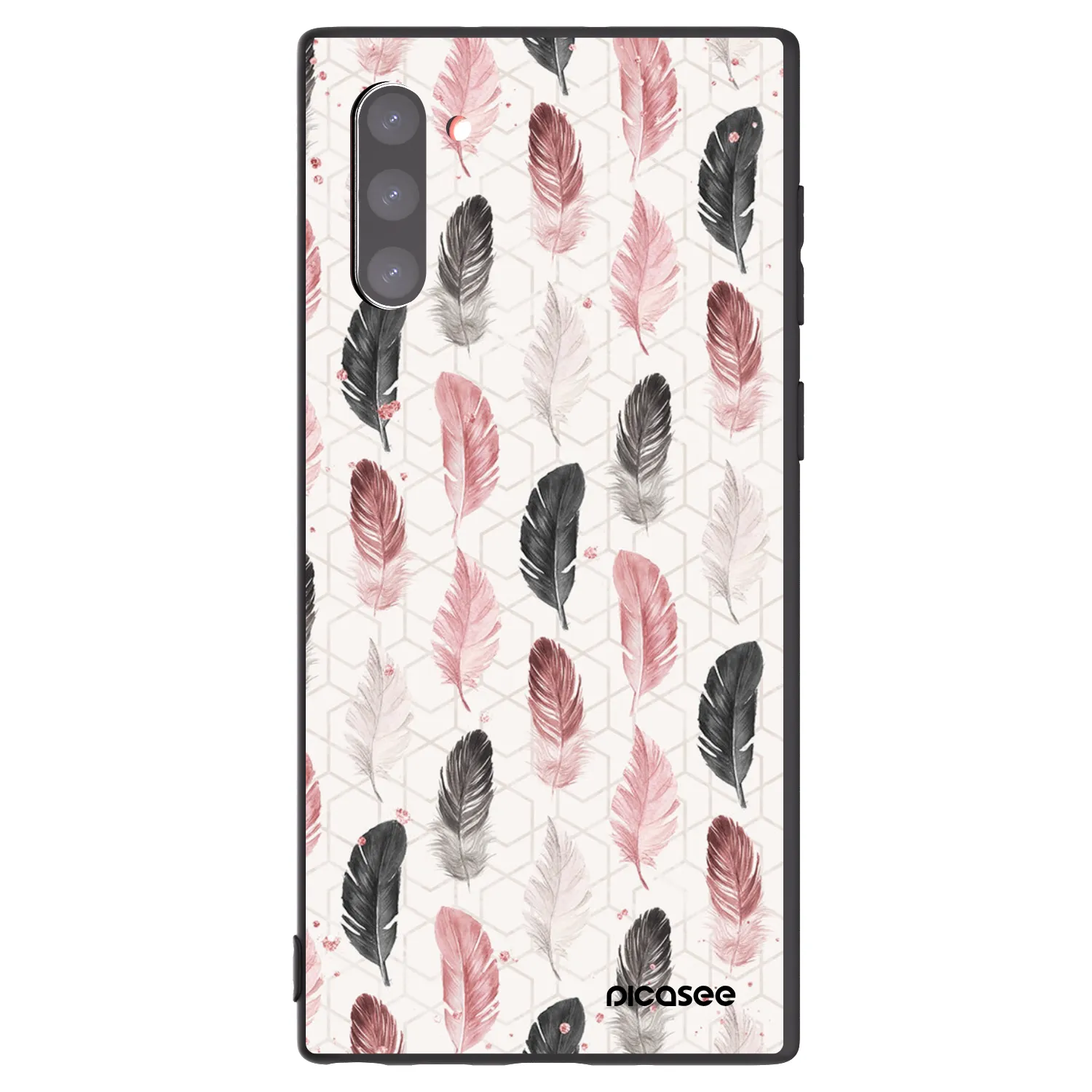 Picasee silikonski črni ovitek za Samsung Galaxy Note 10 N970F - Feather 2