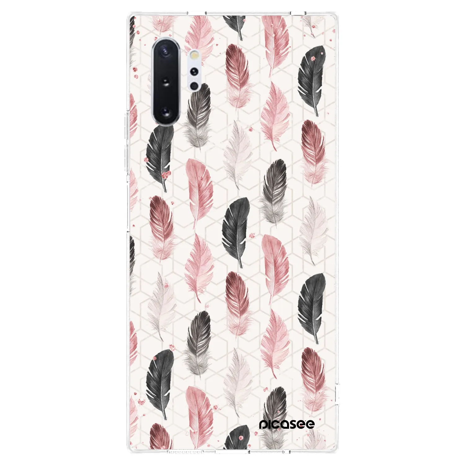 Picasee silikonski prozorni ovitek za Samsung Galaxy Note 10+ N975F - Feather 2