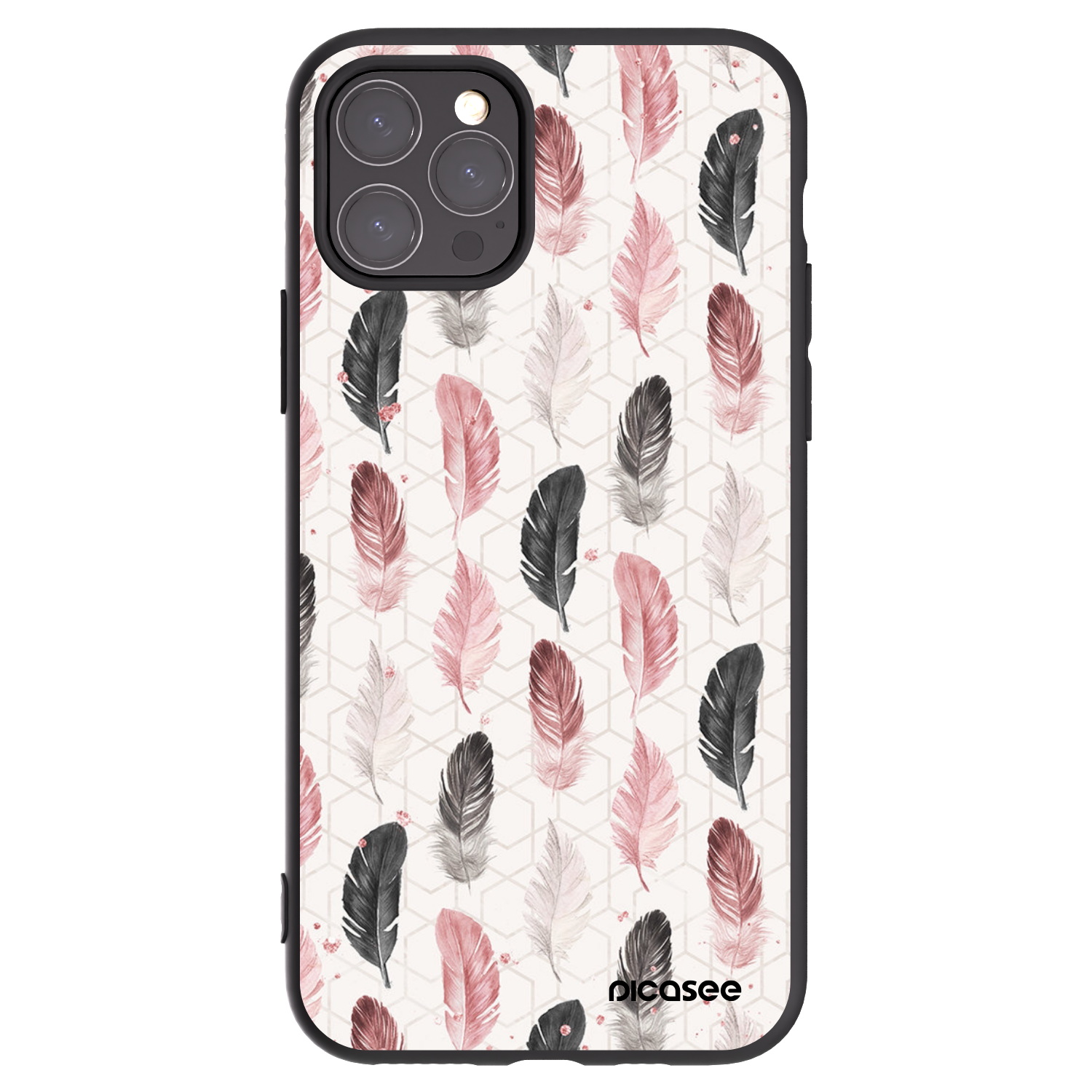 Picasee silikonski črni ovitek za Apple iPhone 11 Pro - Feather 2