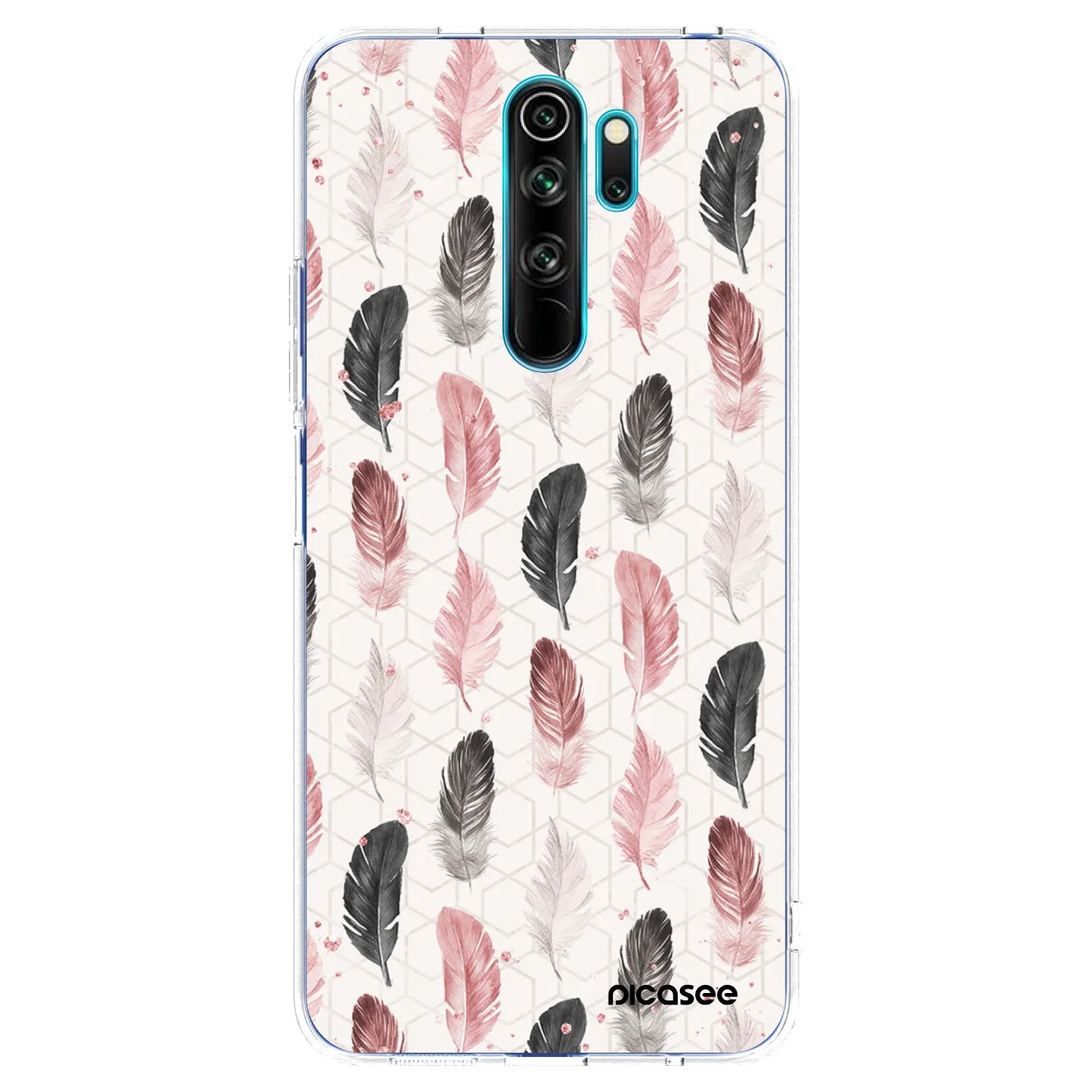 Picasee silikonski prozorni ovitek za Xiaomi Redmi Note 8 Pro - Feather 2