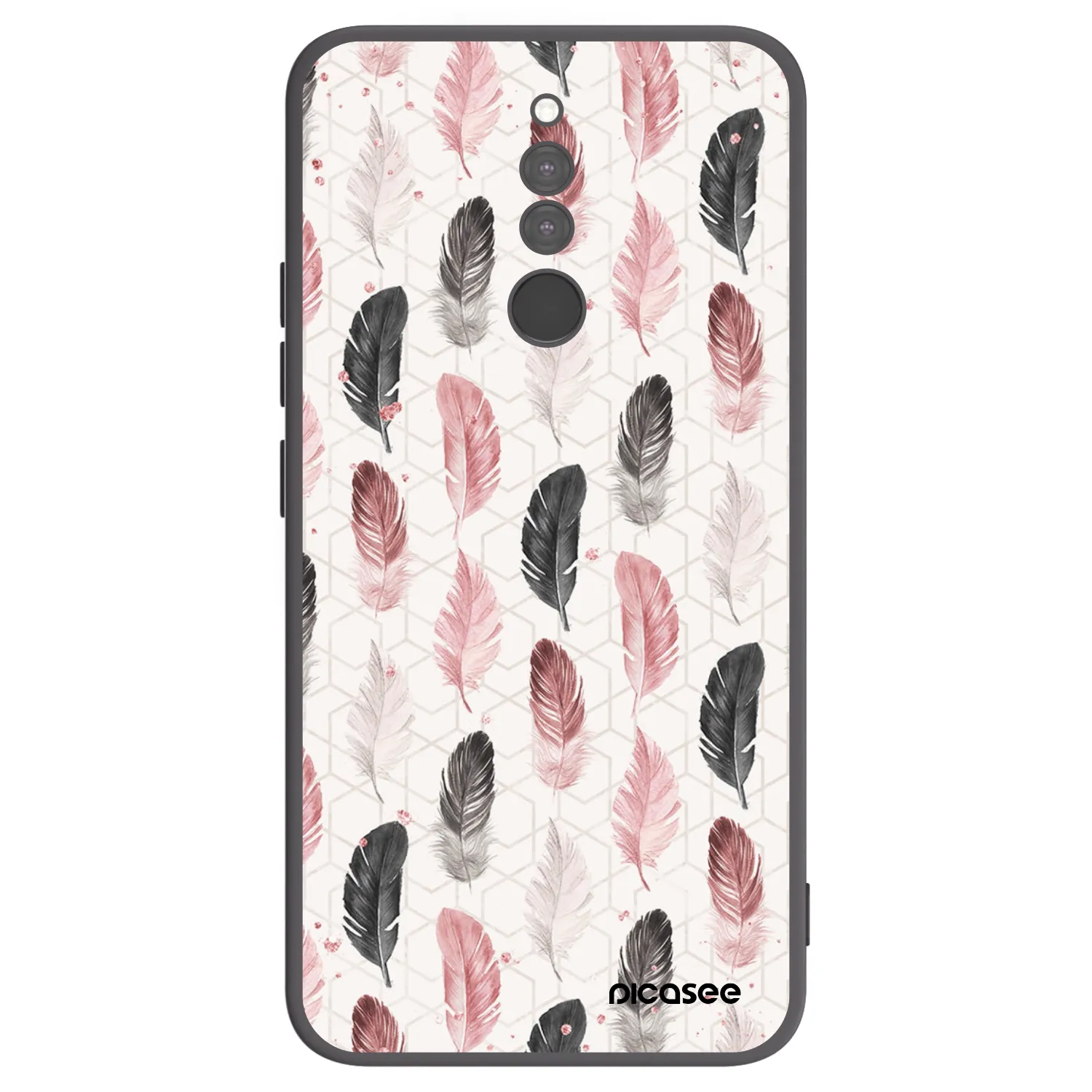 Picasee silikonski črni ovitek za Xiaomi Redmi 8 - Feather 2