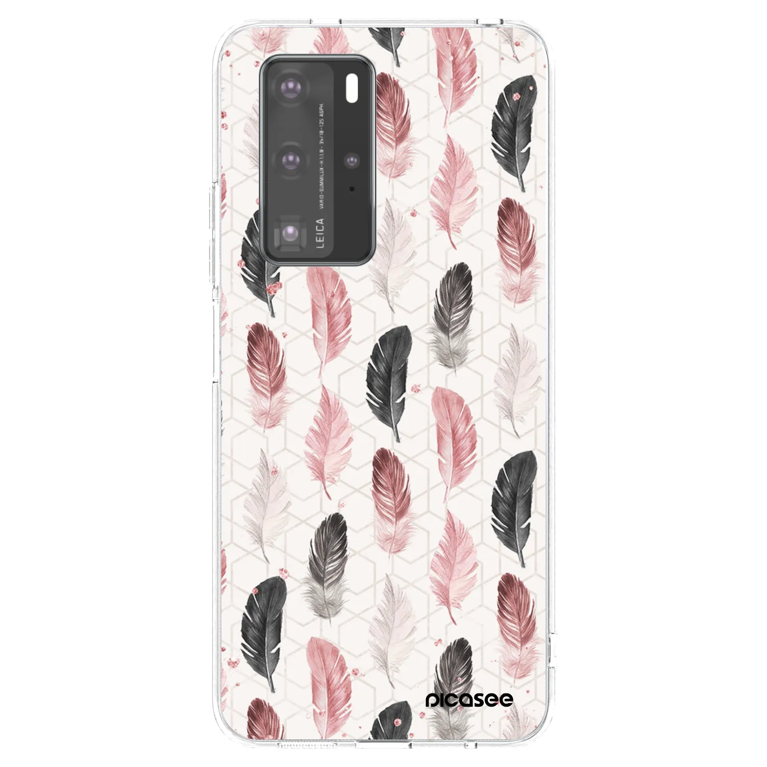 Picasee silikonski prozorni ovitek za Huawei P40 Pro - Feather 2